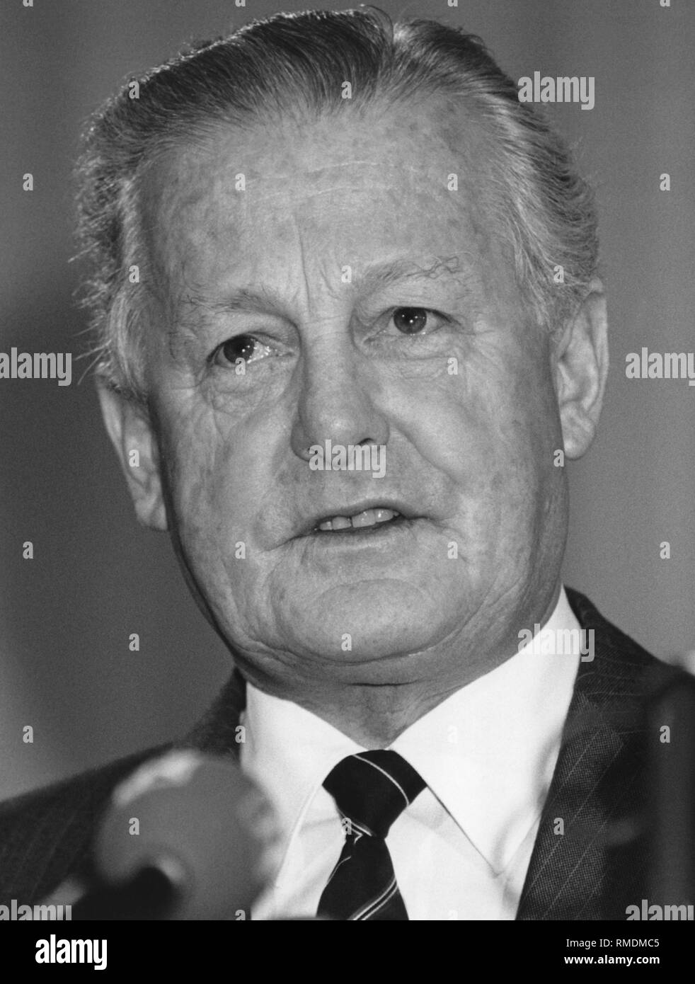 Max Streibl, Politiker, CSU, Ministerpräsident, Deutschland, Porträts Stockfoto