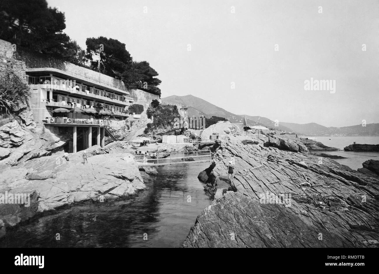 Genova Nervi, Ligurien, Italien, 1934 Stockfoto