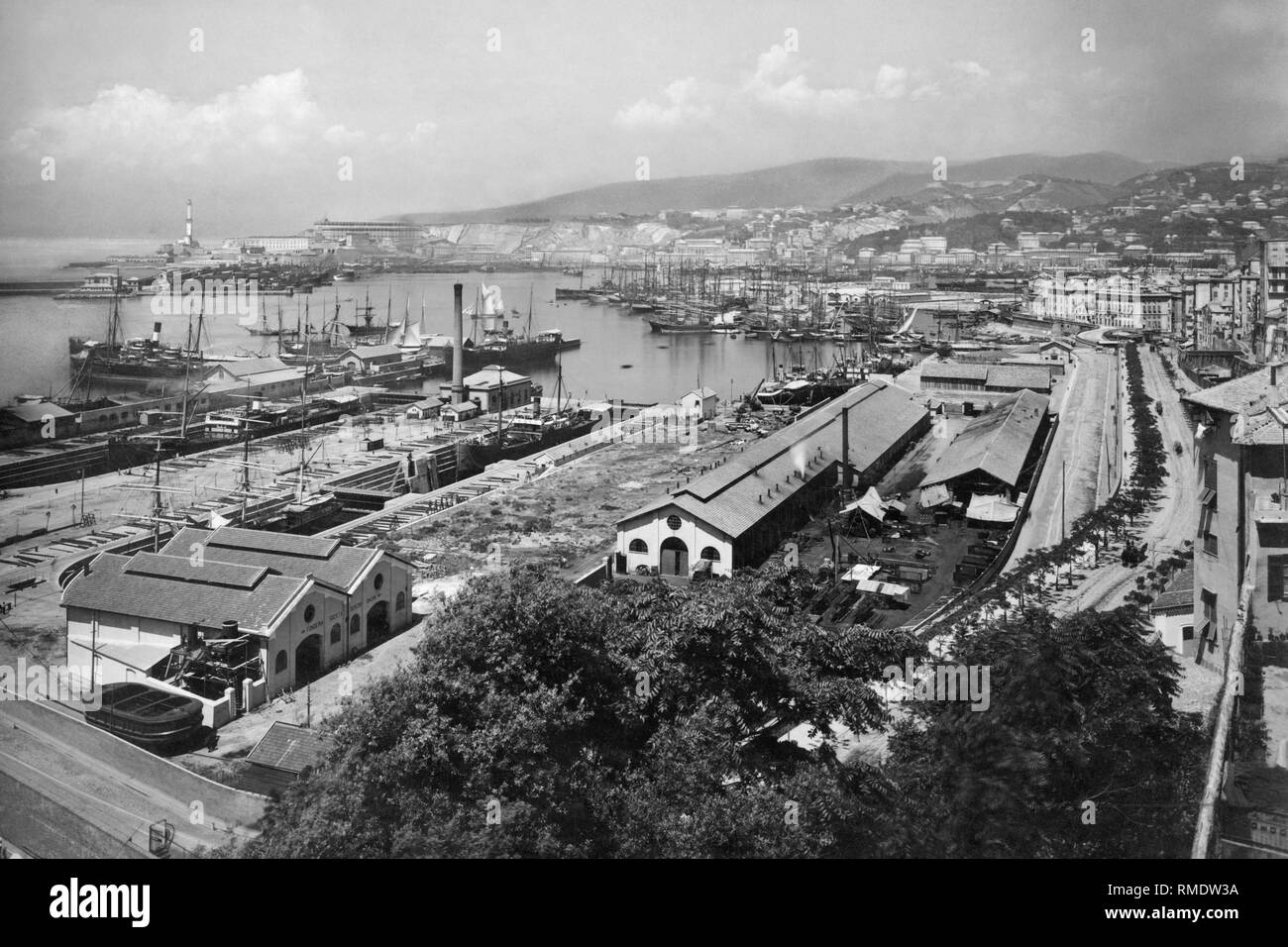 Genua, Ligurien, Italien, 1910-20 Stockfoto