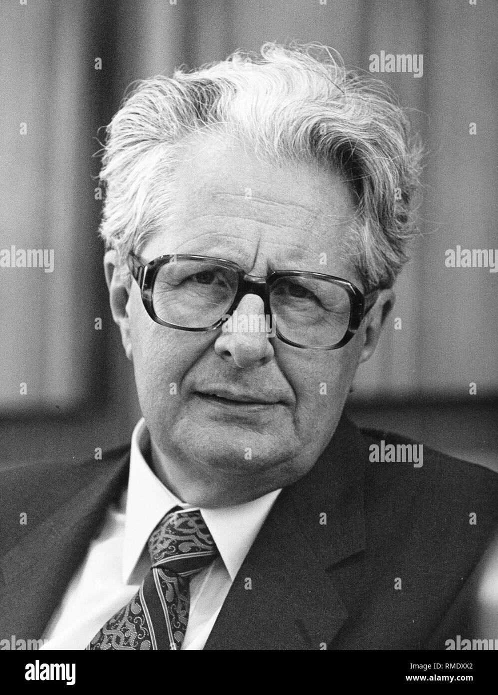 Hans-Jochen Vogel, SPD-Vorsitzender. Stockfoto