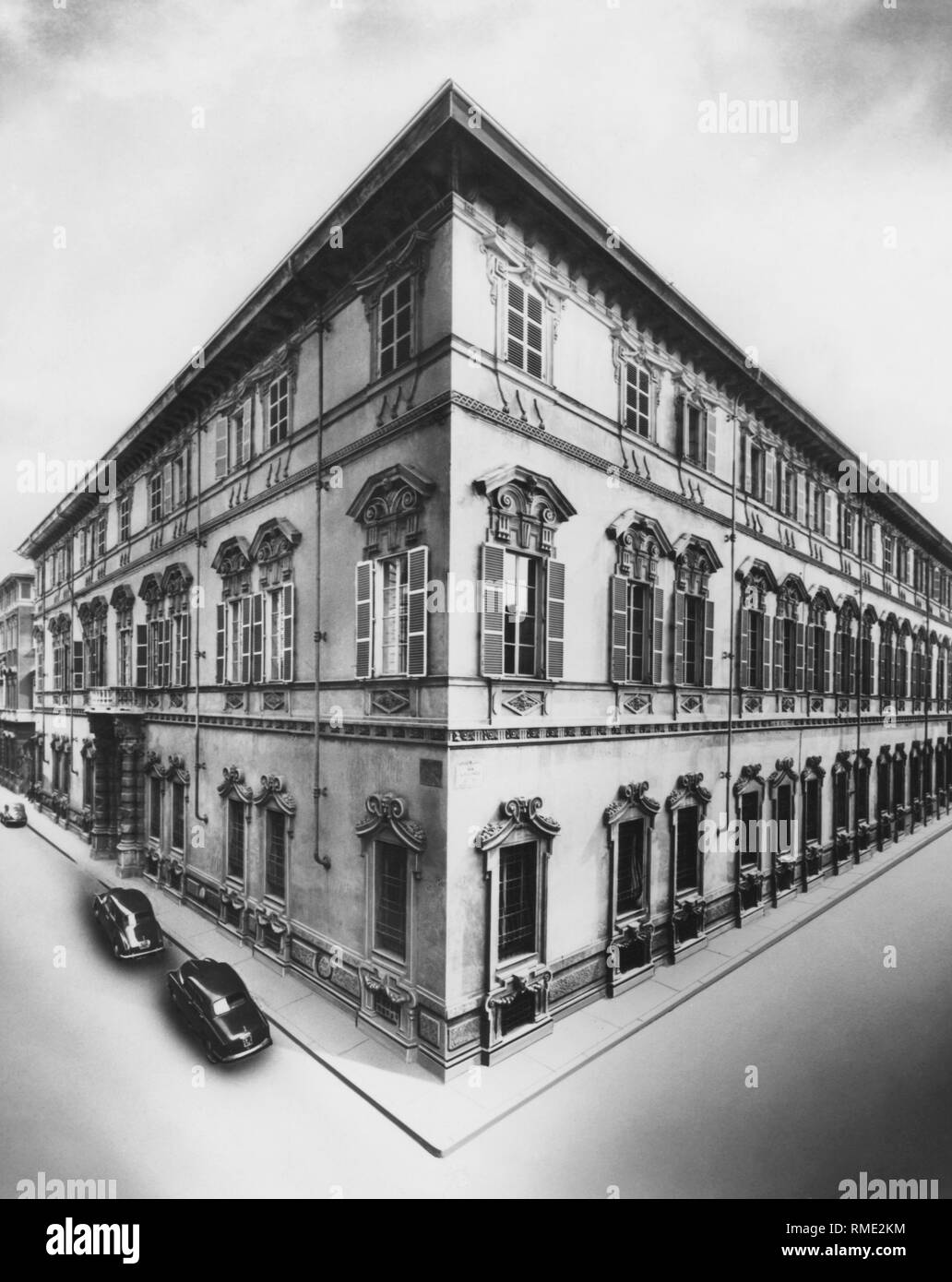 Lascaris Palast, Turin, Piemont, Italien 1957 Stockfoto