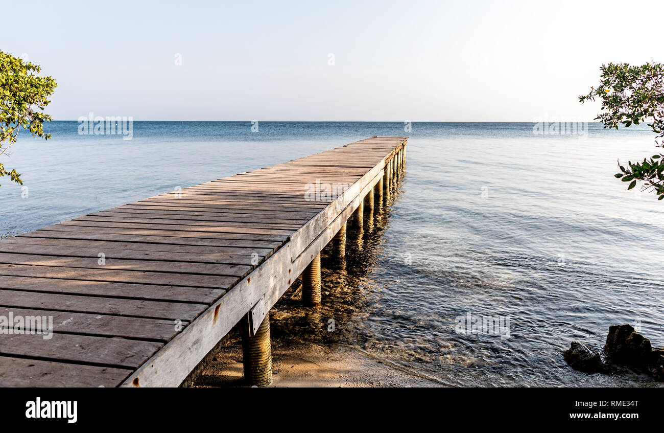 Landung Board Isla Macura Karibik Kolumbien Südamerika Stockfoto