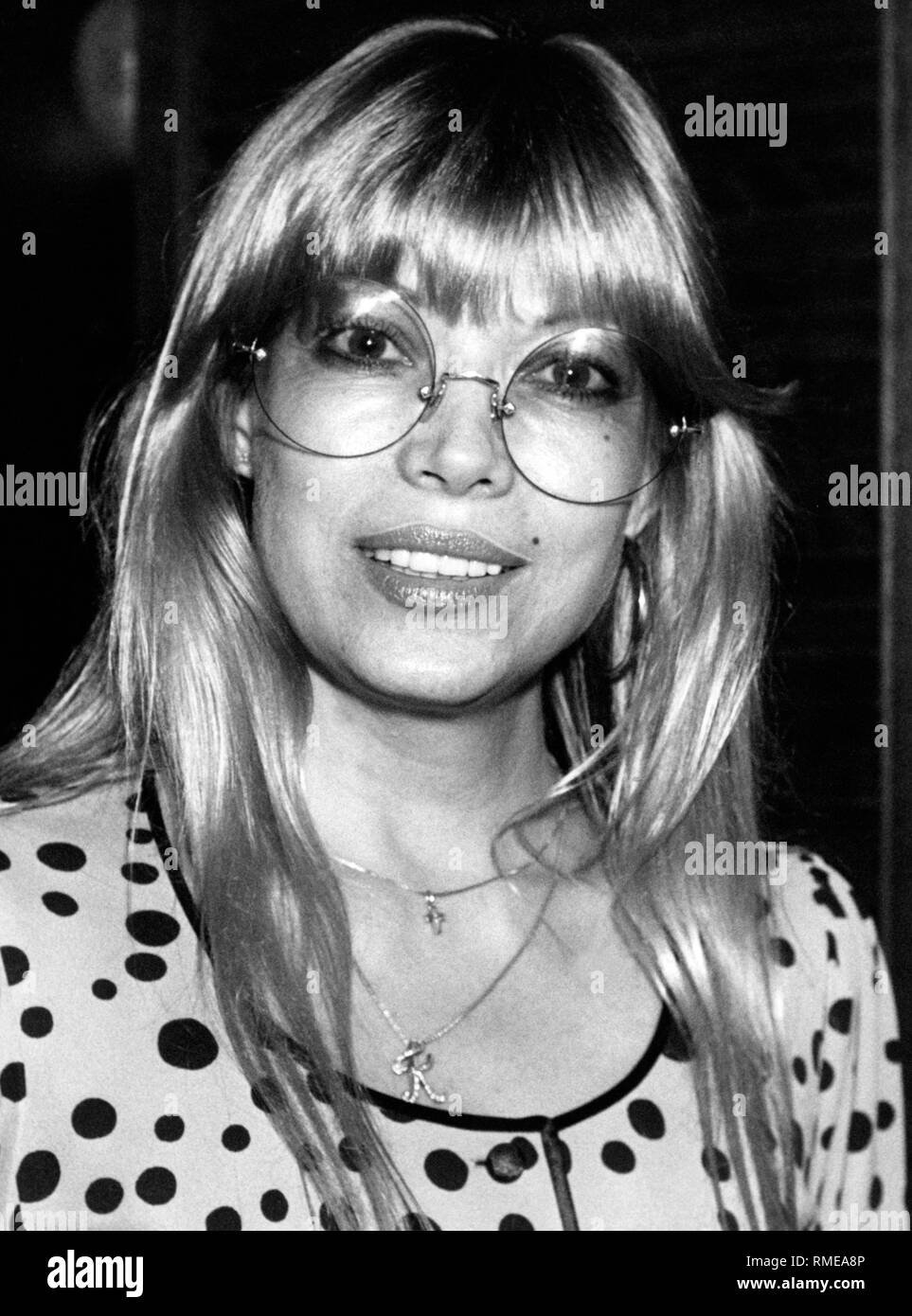 Sängerin Katja Ebstein. Stockfoto