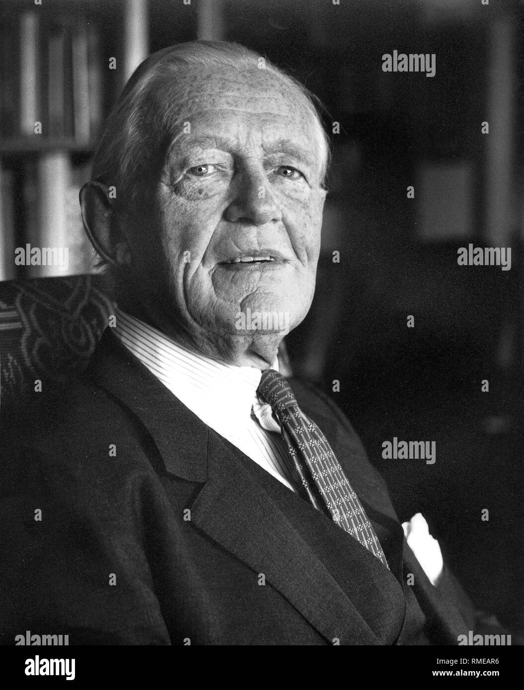Alwin Muenchmeyer, ein deutscher Bankier, Hamburg (1987). Stockfoto