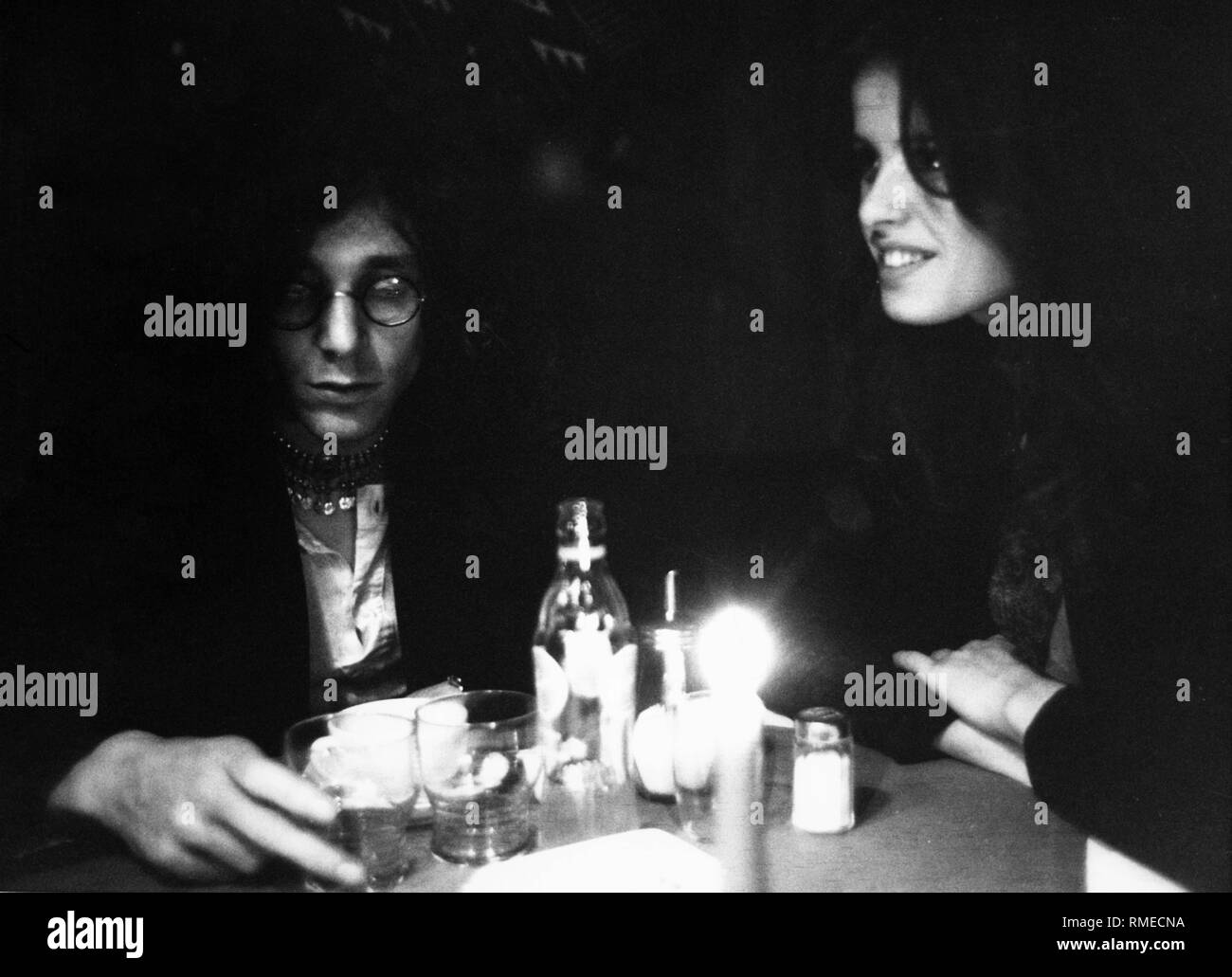 Rainer Langhans mit Uschi Obermaier Stockfotografie - Alamy