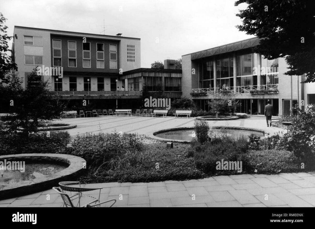 Blick auf ein Schlammbad in der Stadt Bad Aibling (undatierte Aufnahme). Stockfoto