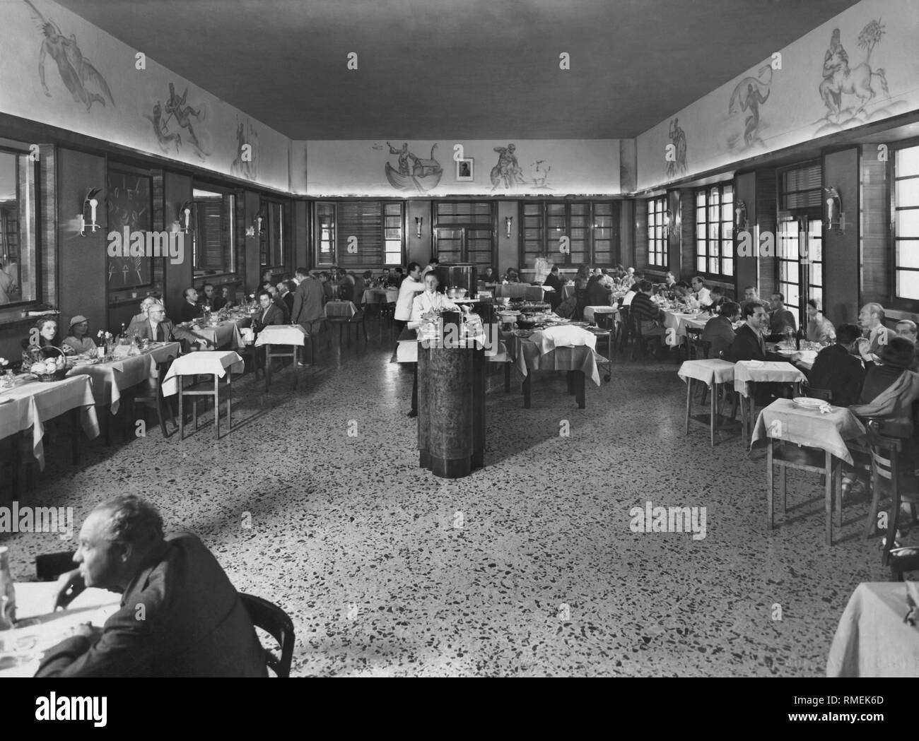 Italien, Rom, erstklassiges Restaurant in cinecittà für Künstler, 1930 Stockfoto