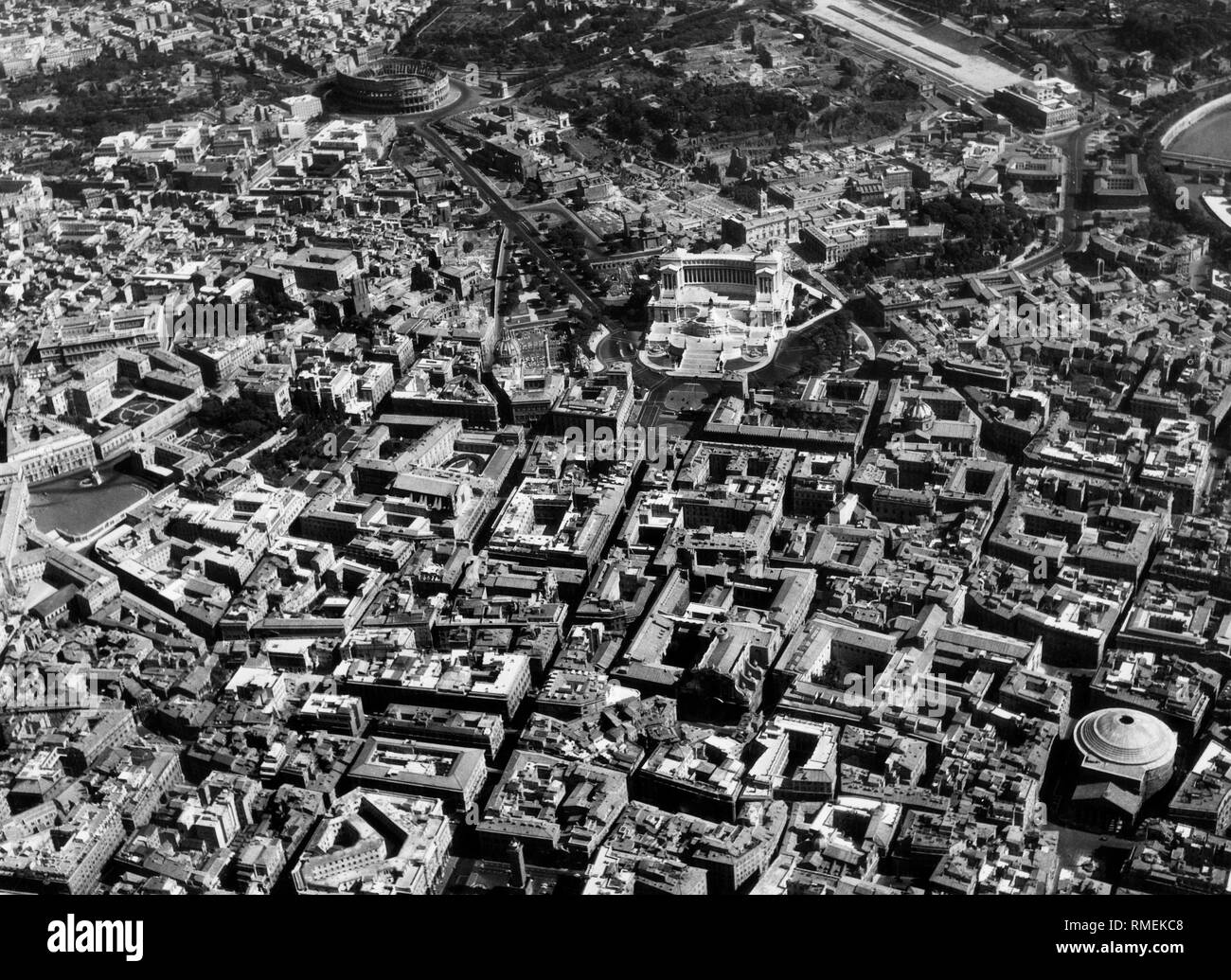 Luftaufnahme, Rom, Latium, Italien 1959 Stockfoto