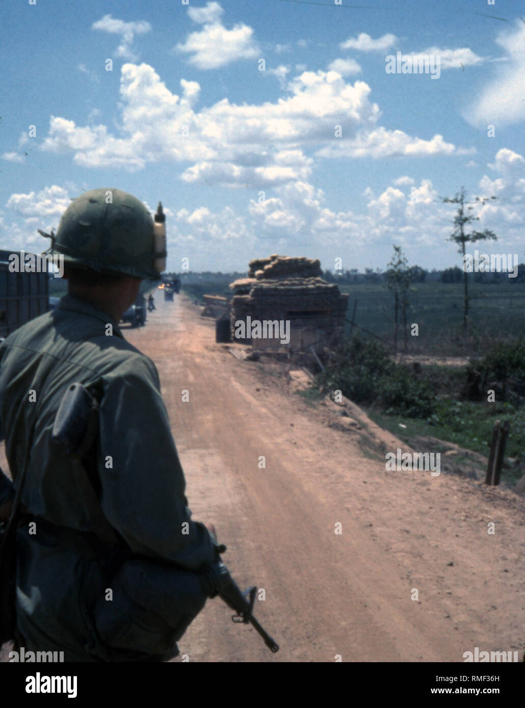 USA Vietnam-Krieg/Vietnam Krieg - US ARMY/United States Army 25. US-Infanteriedivision/25 Infanterie Division-Hoc Mon 1968 Stockfoto