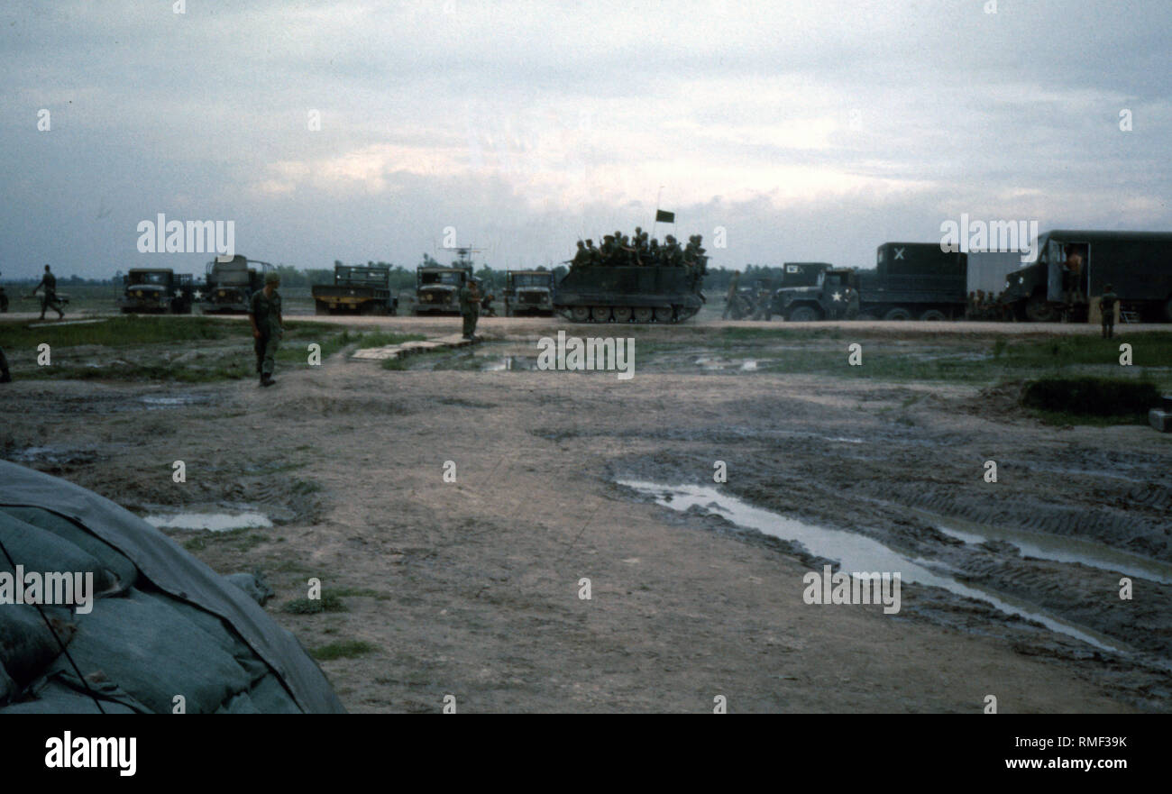 USA Vietnam-Krieg/Vietnam Krieg - US ARMY/United States Army 25. US-Infanteriedivision/25 Infanterie Division-Hoc Mon 1968 Stockfoto