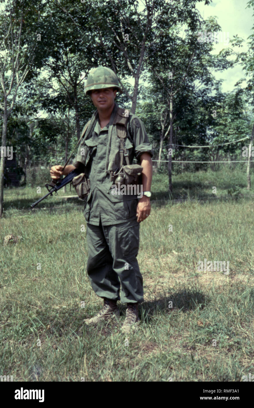 USA Vietnam-Krieg/Vietnam Krieg - US ARMY/United States Army 25. US-Infanteriedivision/25 Infanterie Division-Hoc Mon 1968 Stockfoto