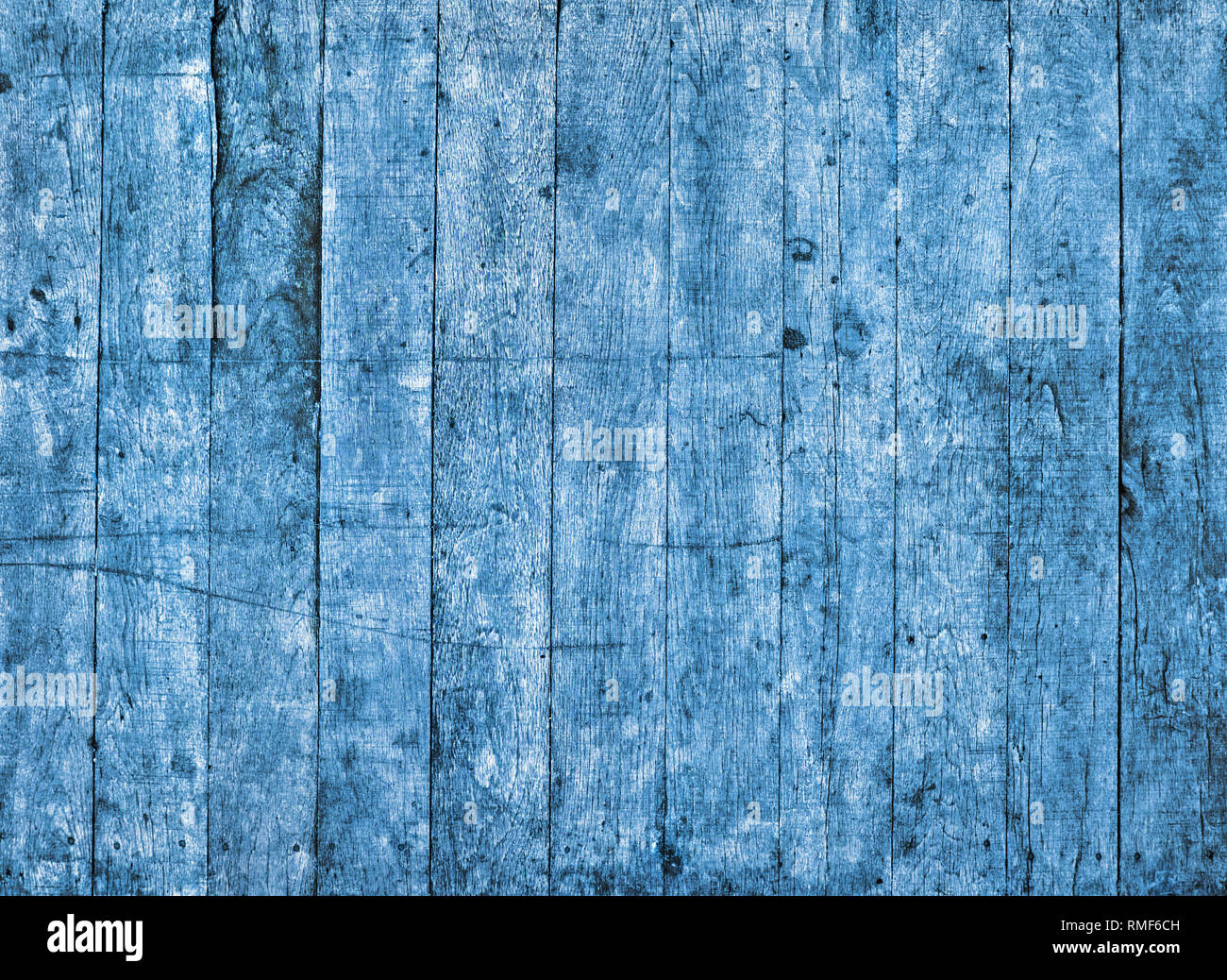 Blau grungy lackierten Holz- Textur Stockfoto