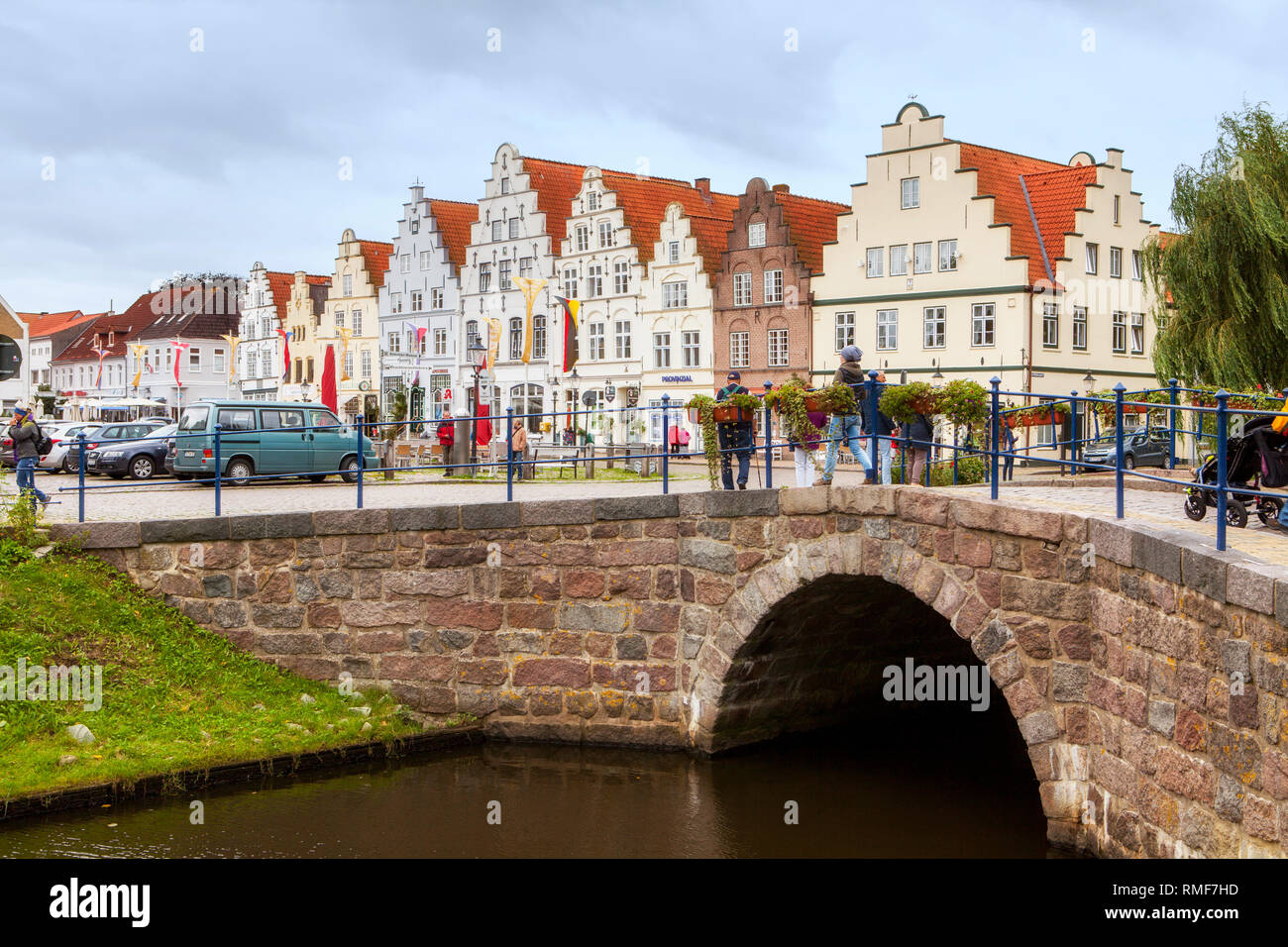 Friedrichstadt, Nordfriesland, Schleswig-Holstein, Deutschland, Europa Stockfoto