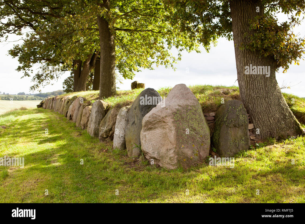 Megalithische Grabstätte, Schleswig-Holstein, Deutschland, Europa Stockfoto
