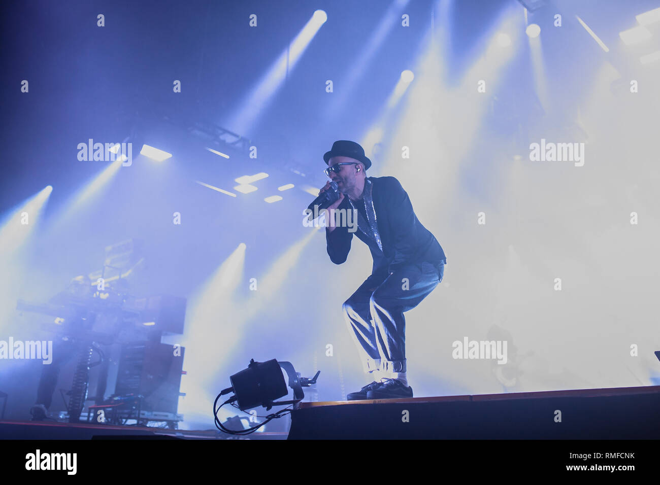 Turin, Italien. Februar 2019. Die Turiner Band Subsonica spielen live in ihrer eigenen City FIT 8tour Credit: Daniele Baldi Stockfoto