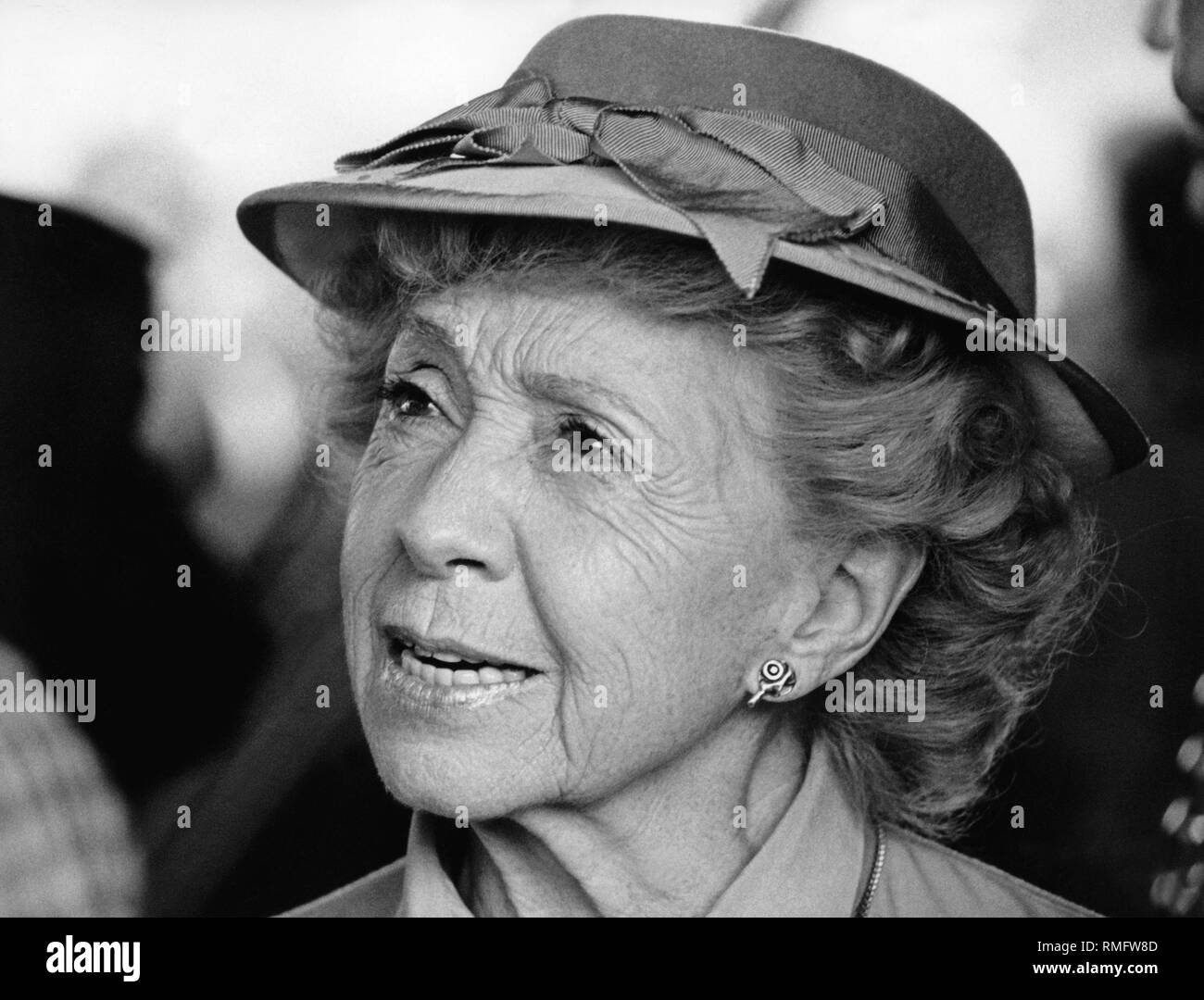 Die Schauspielerin Inge Meysel Stockfotografie Alamy