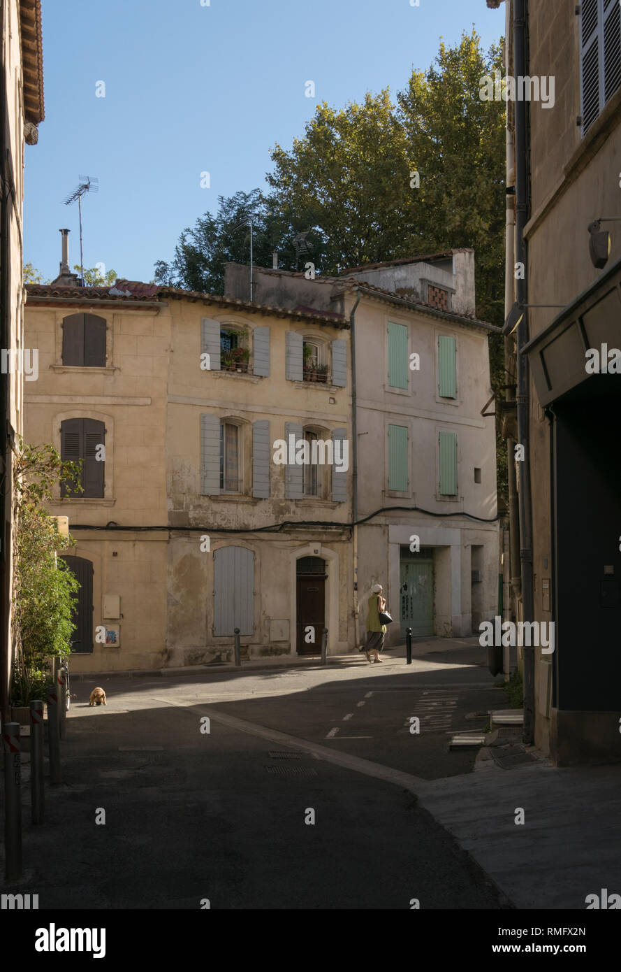Leben in Arles im Süden von Frankreich, Europa Stockfoto