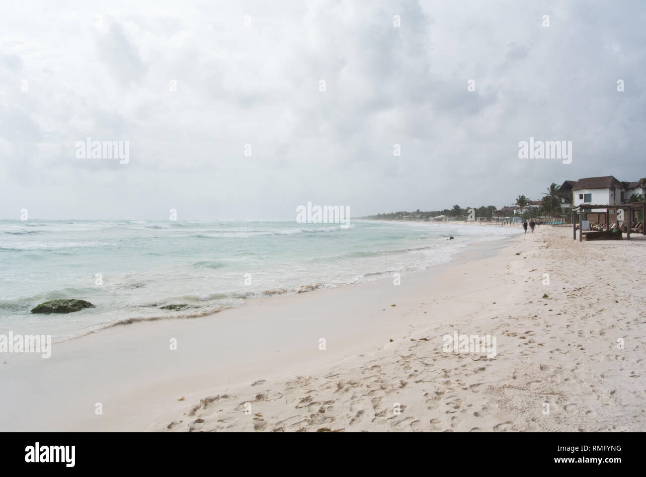 Der Strand von Tulum, Yucatan, Mexiko Stockfoto