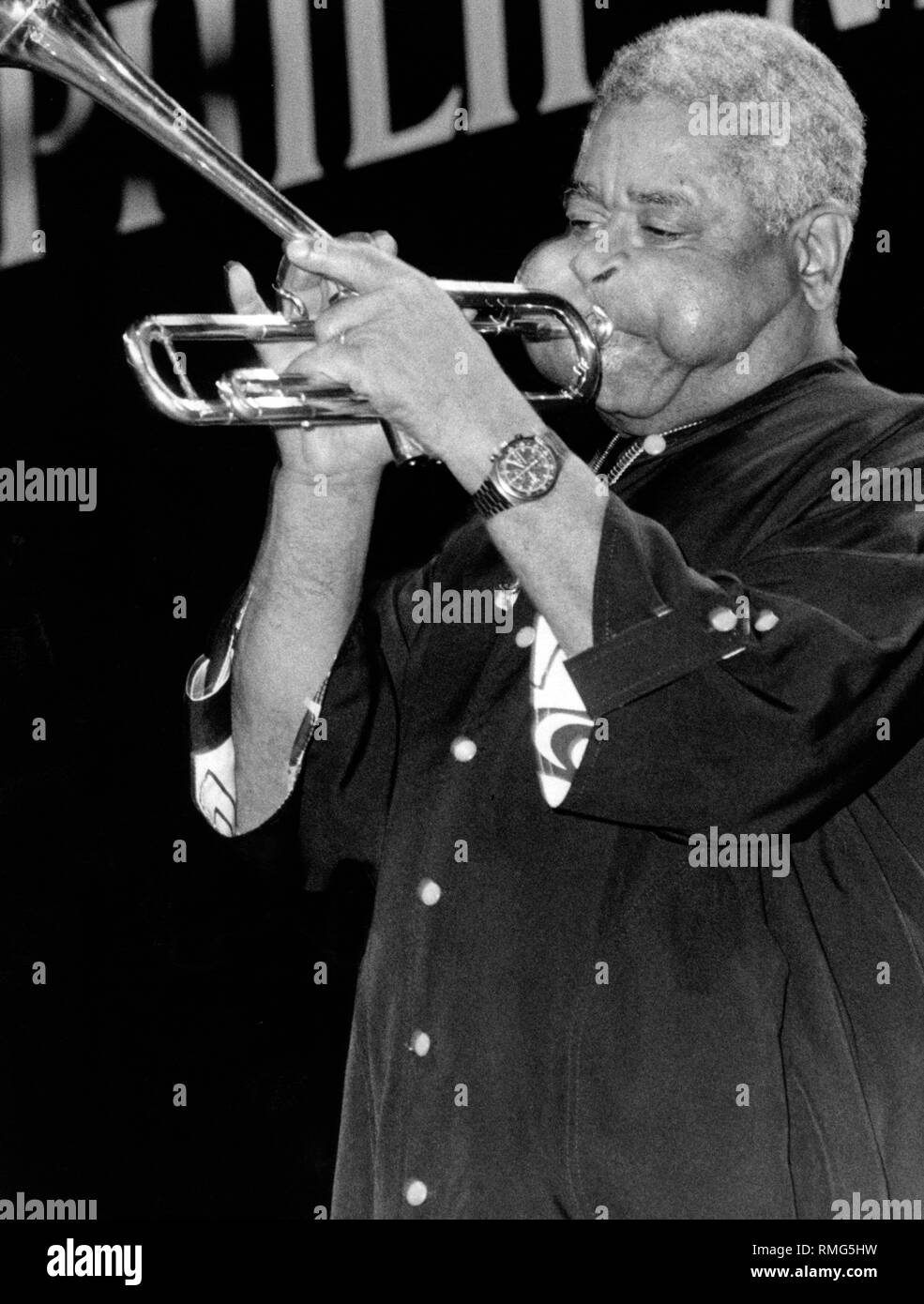 Dizzy Gillespie, jazz Trompeter. Stockfoto