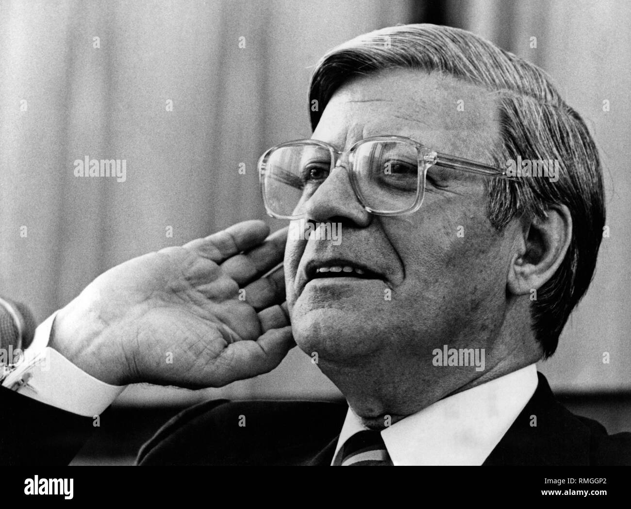 Helmut Schmidt, Bundeskanzler. Stockfoto