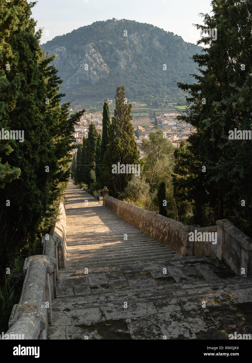 Calvaris Schritte, Pollenca. Stockfoto