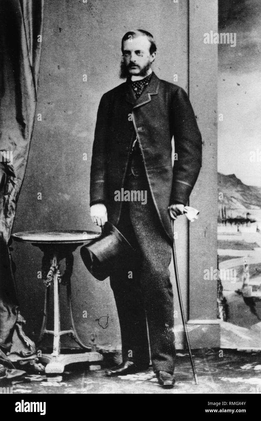 Portrait von Großherzog Michael Nikolaevich von Russland (1832-1909). Albumin Photo Stockfoto