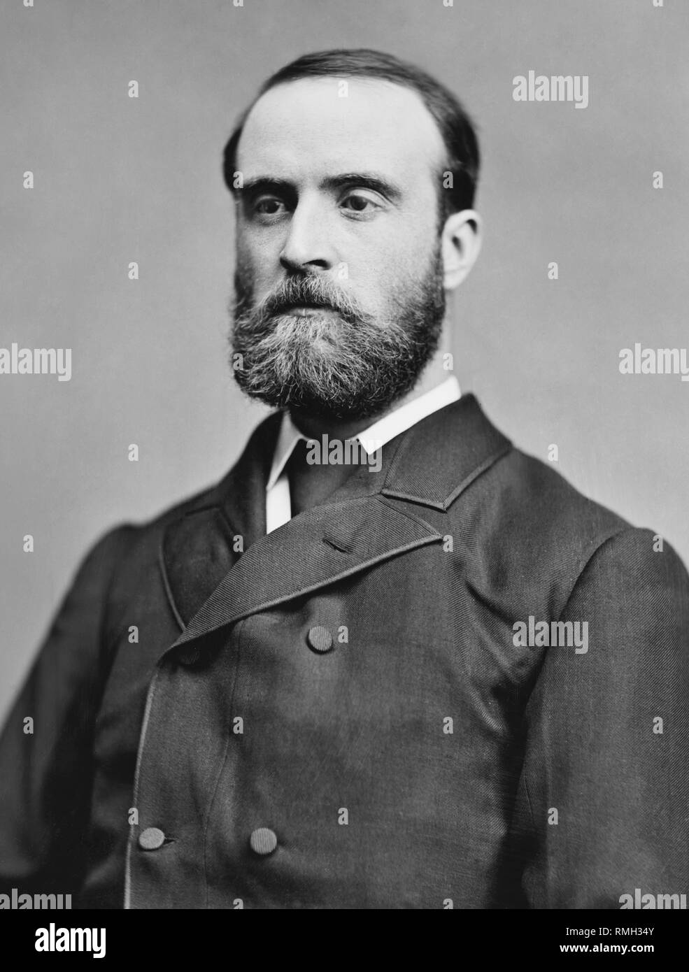 Charles Stuart Parnell irischen nationalistische Politiker, dessen Partei das Gleichgewicht der Macht während der Debatten der 1885-1890 Foto um 1870 statt Stockfoto