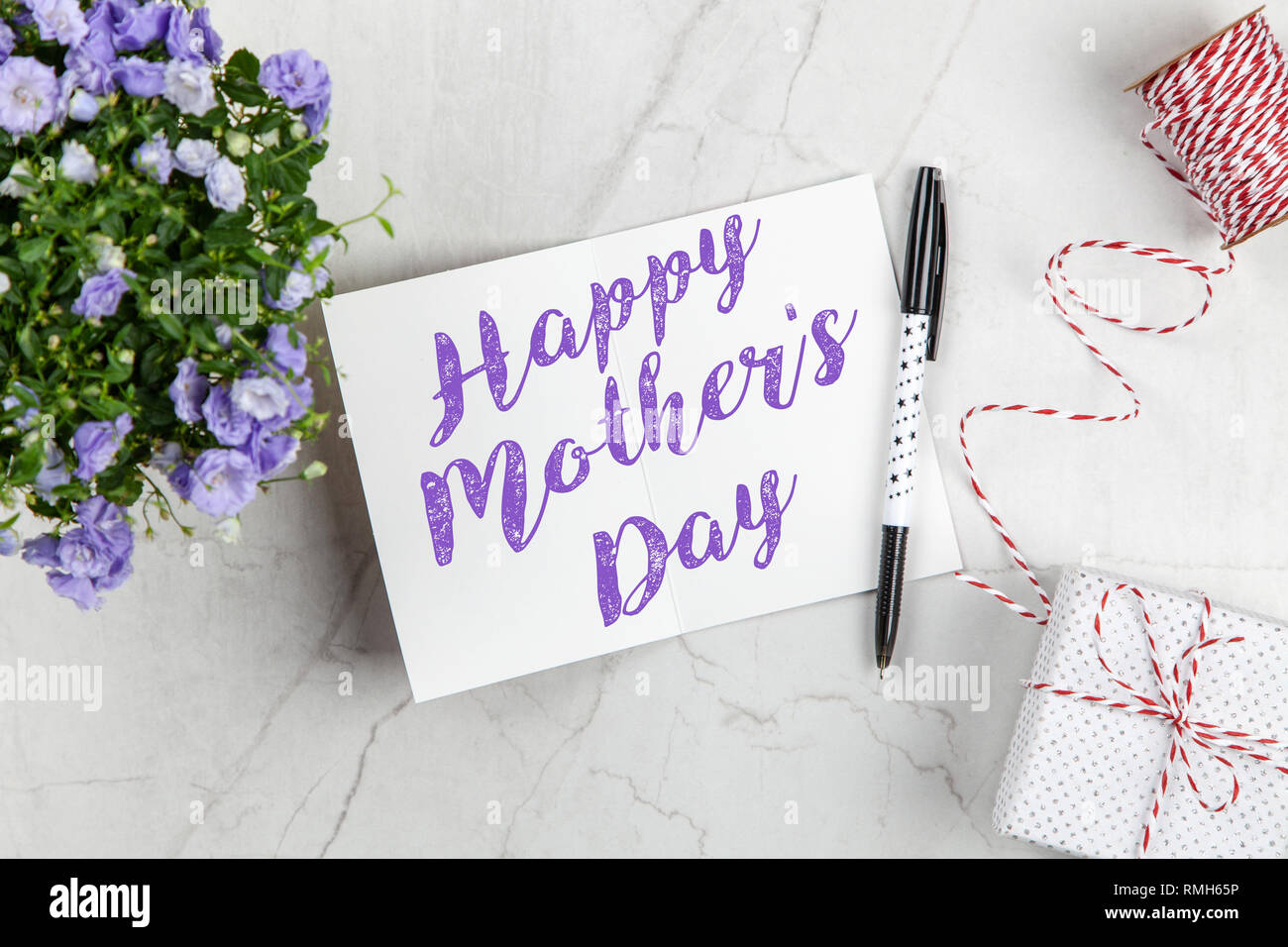 Happy Mother's Day Postkarte Stockfoto
