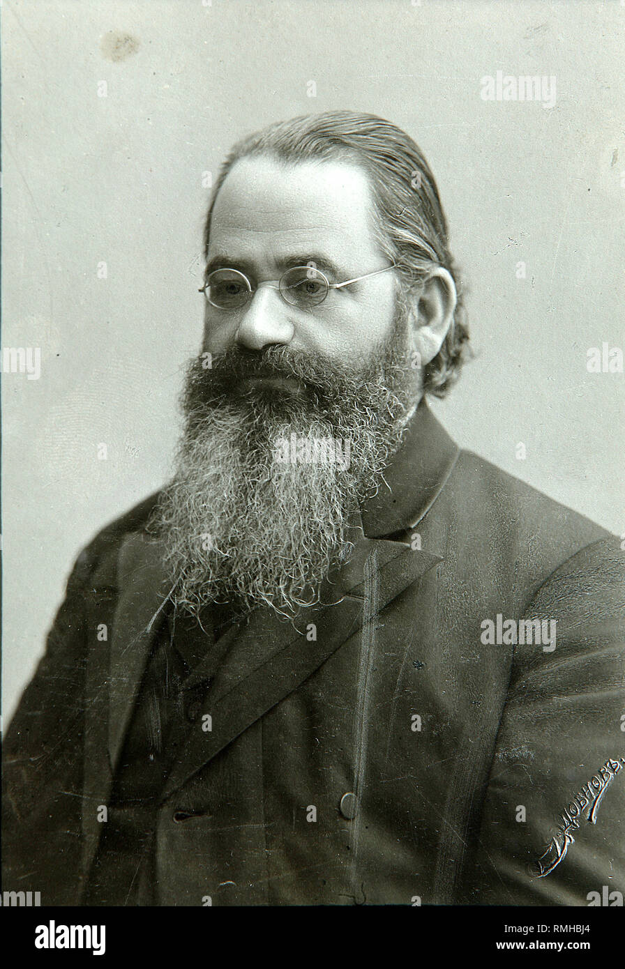 Portrait der Literaturkritiker und Historiker Semion A. Vengerov (1855-1920). Albumin Photo Stockfoto