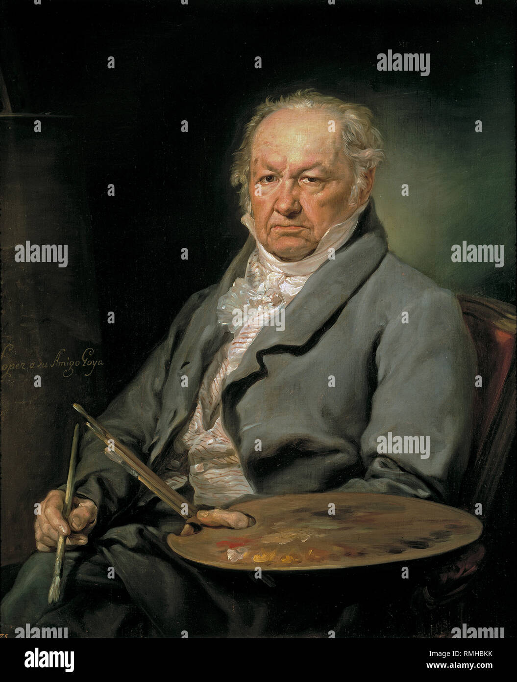 Francisco Goya, Francisco José de Goya y Lucientes (1746 - 1828) spanischer Maler von Vicente López Portaña Stockfoto