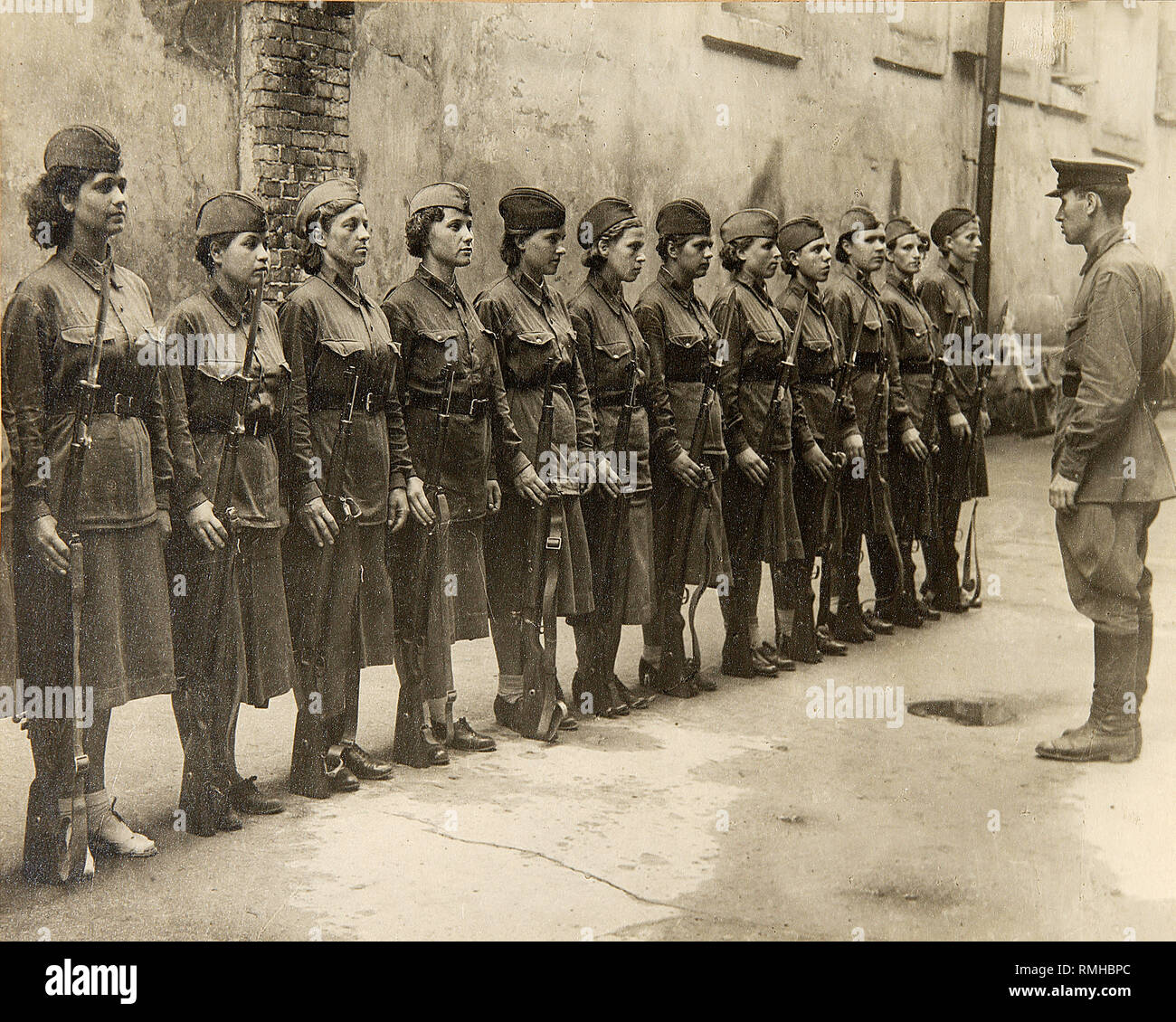 Großen Vaterländischen Krieg. Frauen - Krieger der Roten Armee. Foto Stockfoto