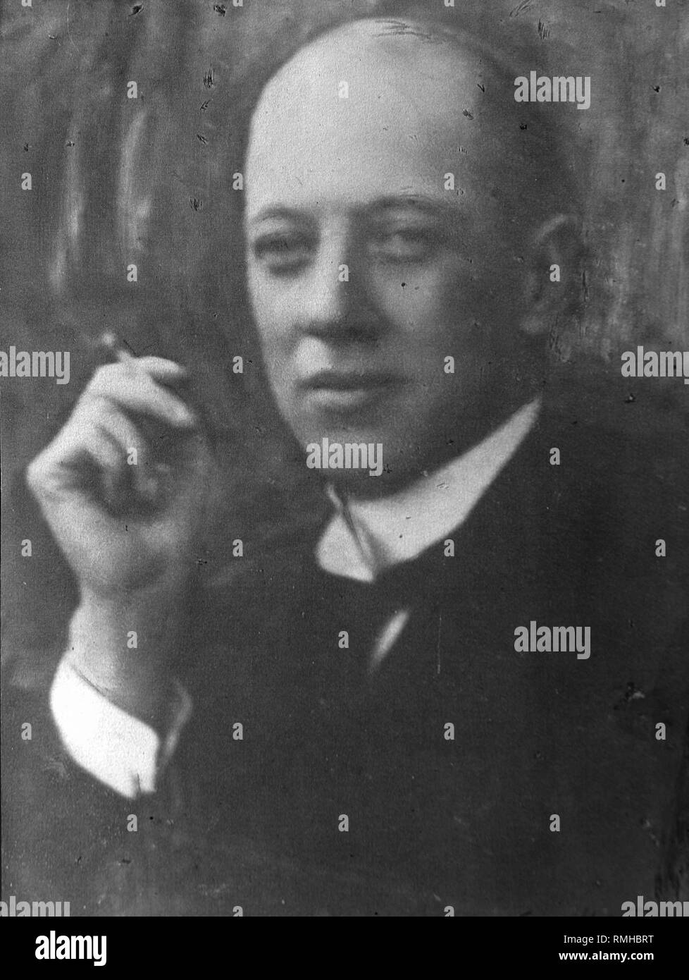 Porträt des Dichters Nikolai Gumilyov (1886-1921). Foto Stockfoto