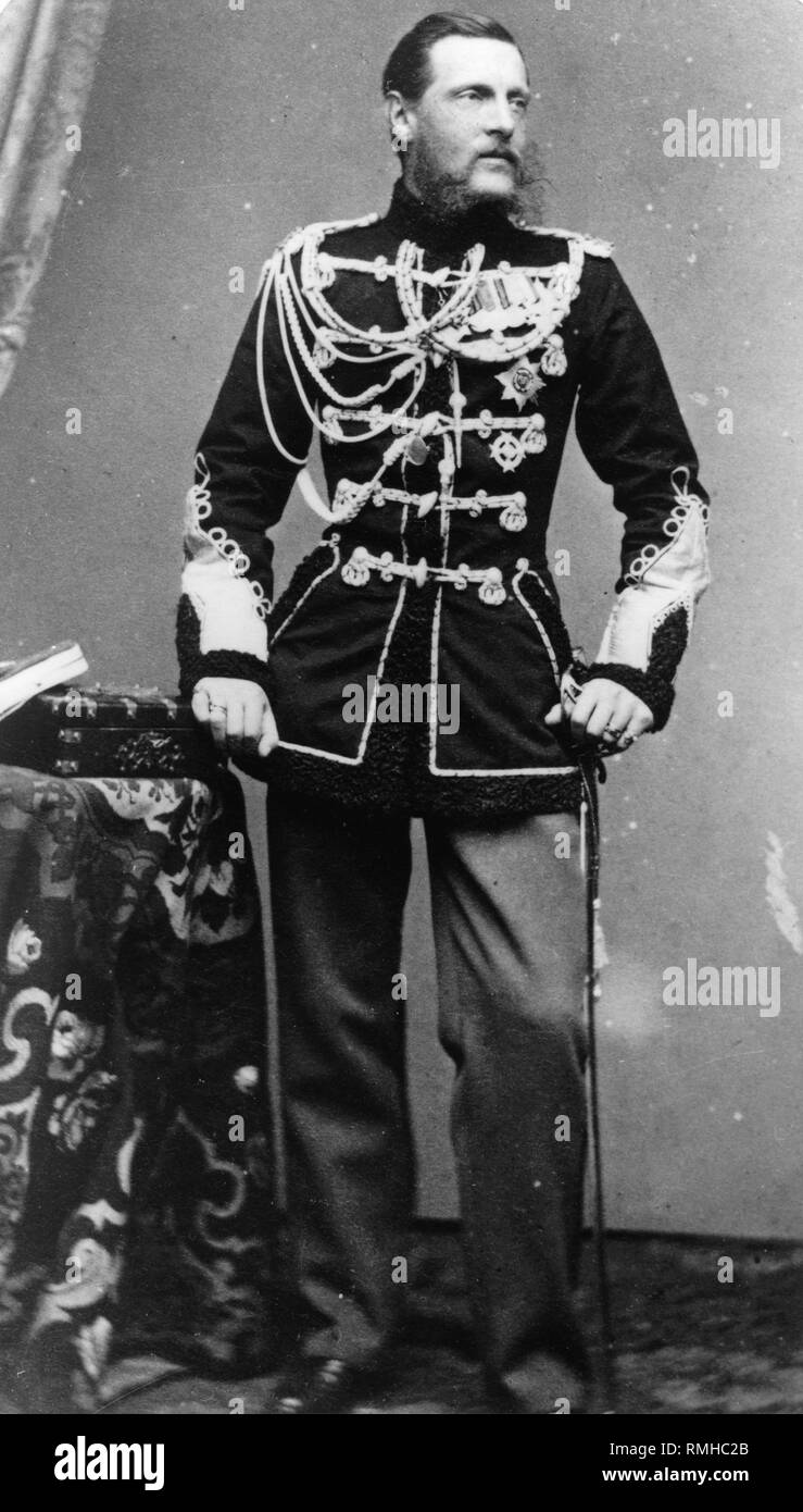 Portrait von Großfürst Constantin Nikolaevich von Russland (1827-1892). Albumin Photo Stockfoto