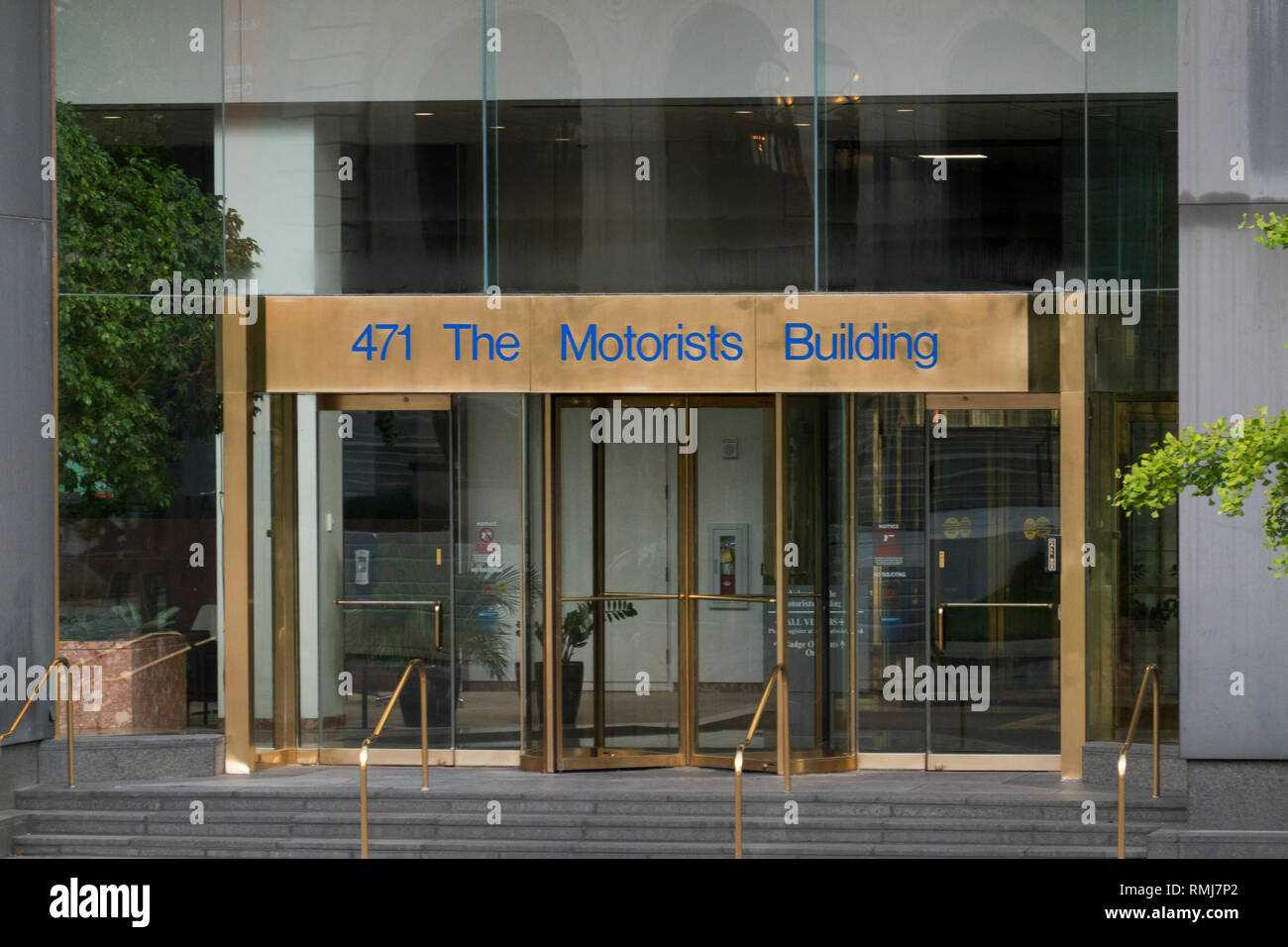 Autofahrer gegenseitige Gebäude Columbus Ohio Stockfoto