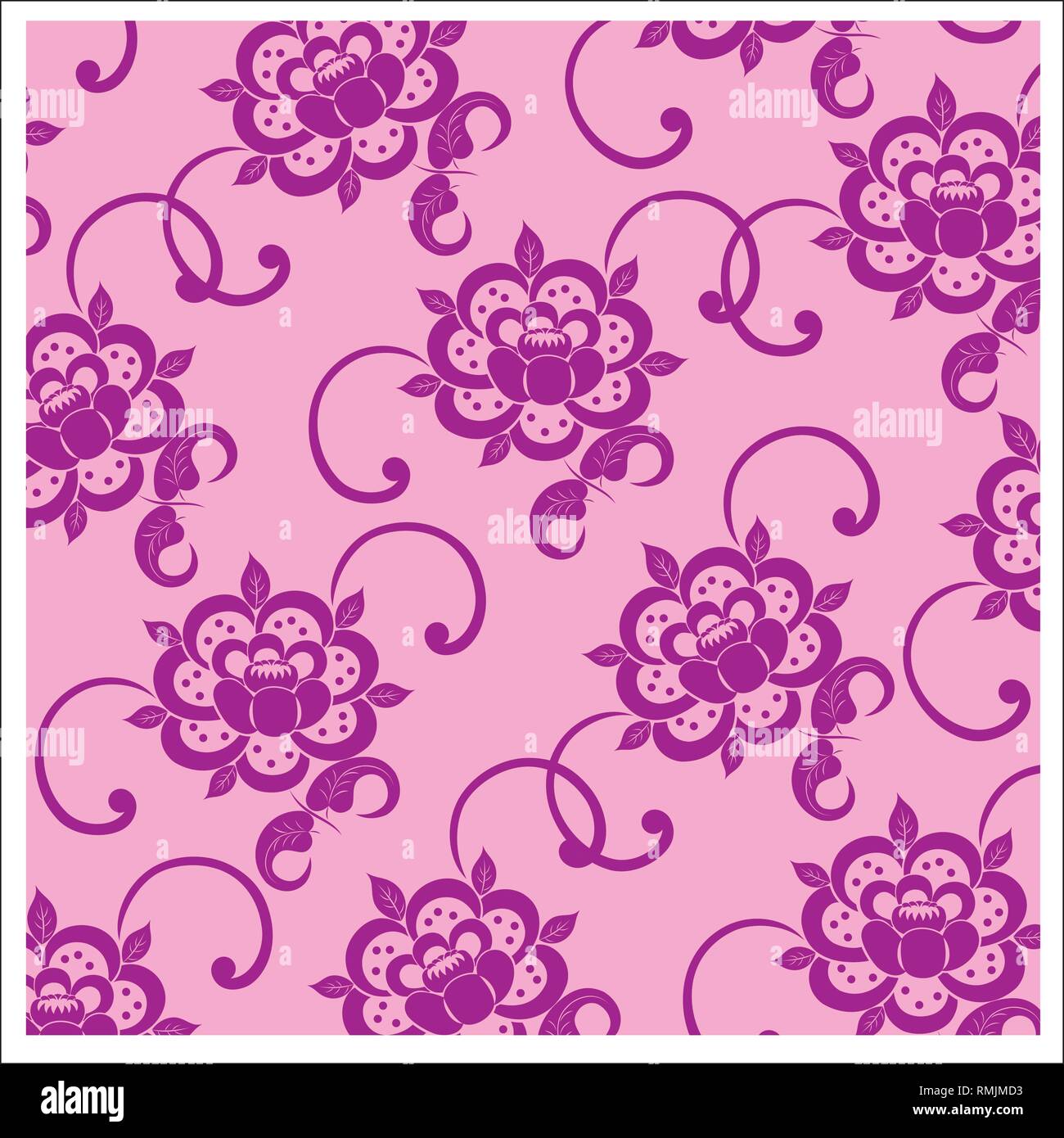Vektor Design batik Muster für Tapeten, Stoffe, Dekoration und andere Designs. Stock Vektor
