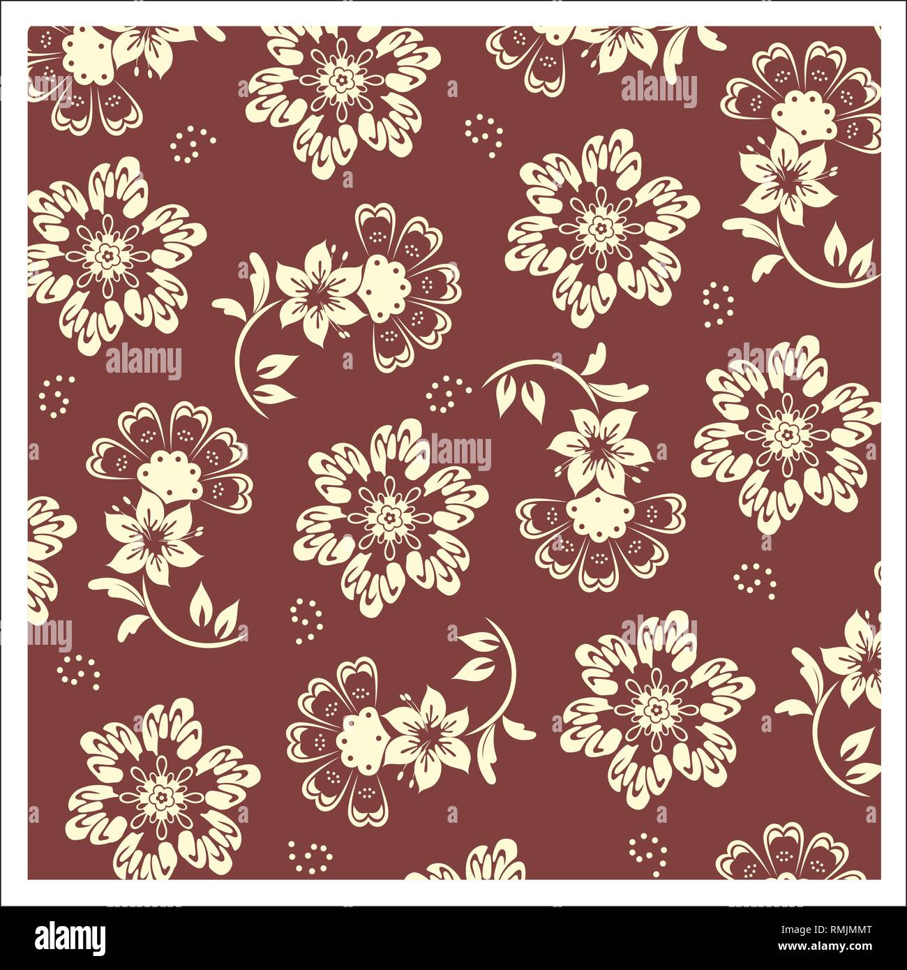 Vektor Design batik Muster für Tapeten, Stoffe, Dekoration und andere Designs. Stock Vektor