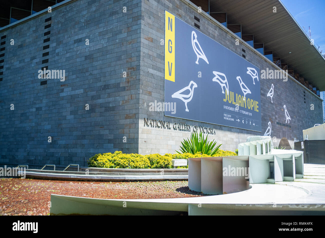 MELBOURNE - Dez 1 2018: National Gallery von Victoria - die älteste und am meisten besuchten Art Gallery in Australien Stockfoto