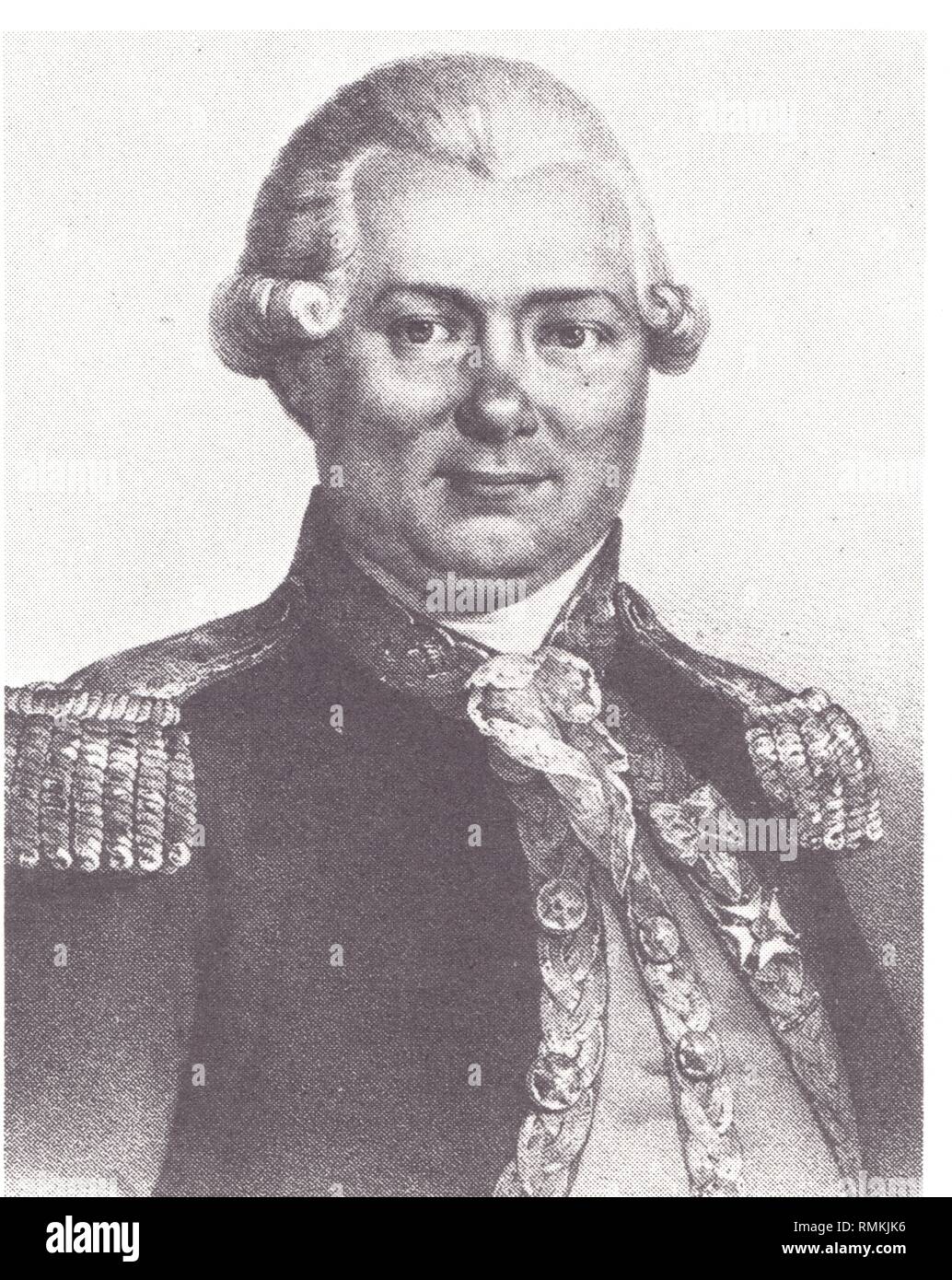 JEAN FRANCOIS DE GALAUP.COMTE DE LA PROUSE. ETOILE Stockfoto