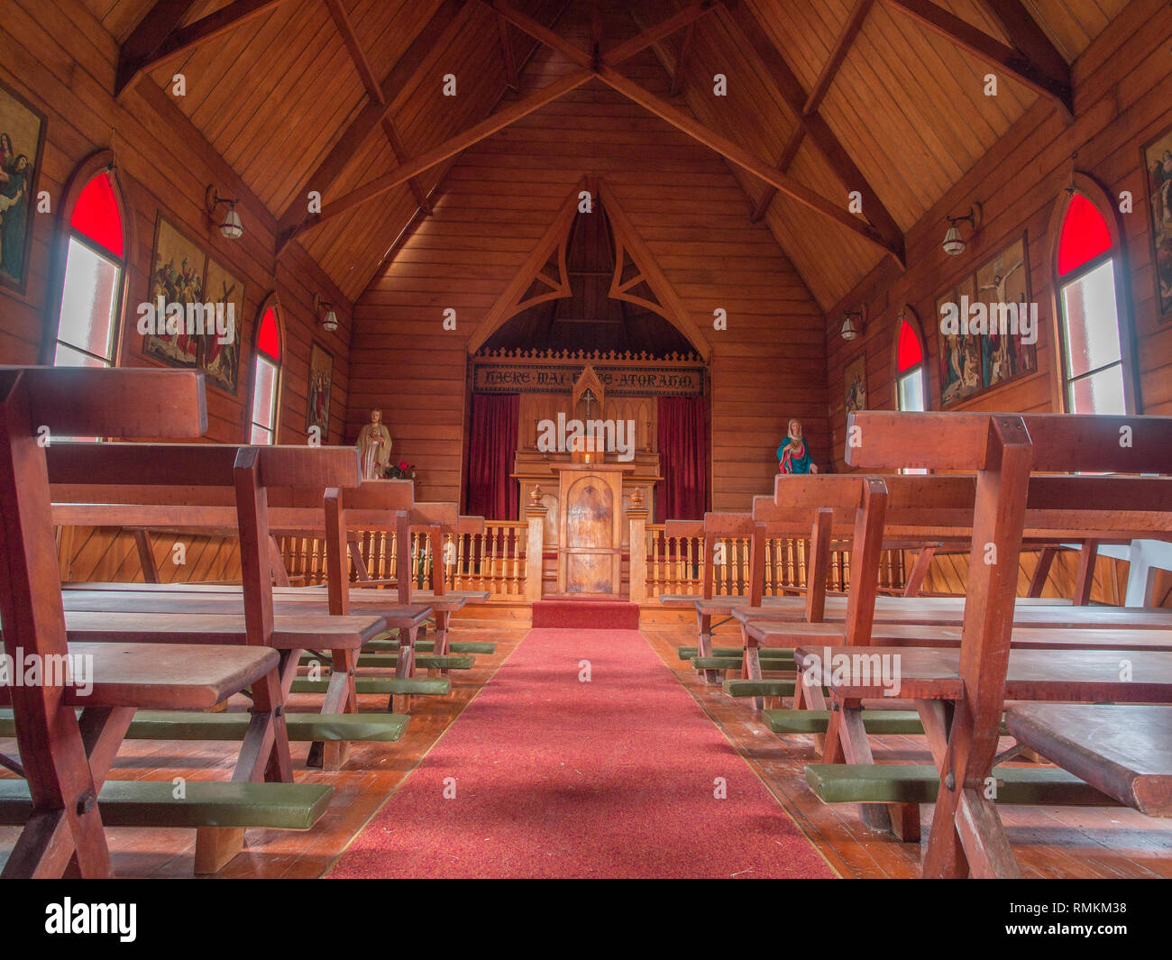 St Gabriel's Kirche, Pawarenga, Whangape, Northland, Neuseeland. Stockfoto