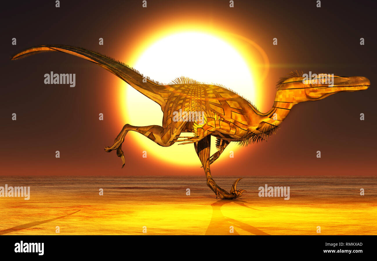 Droid Velociraptor Stockfoto