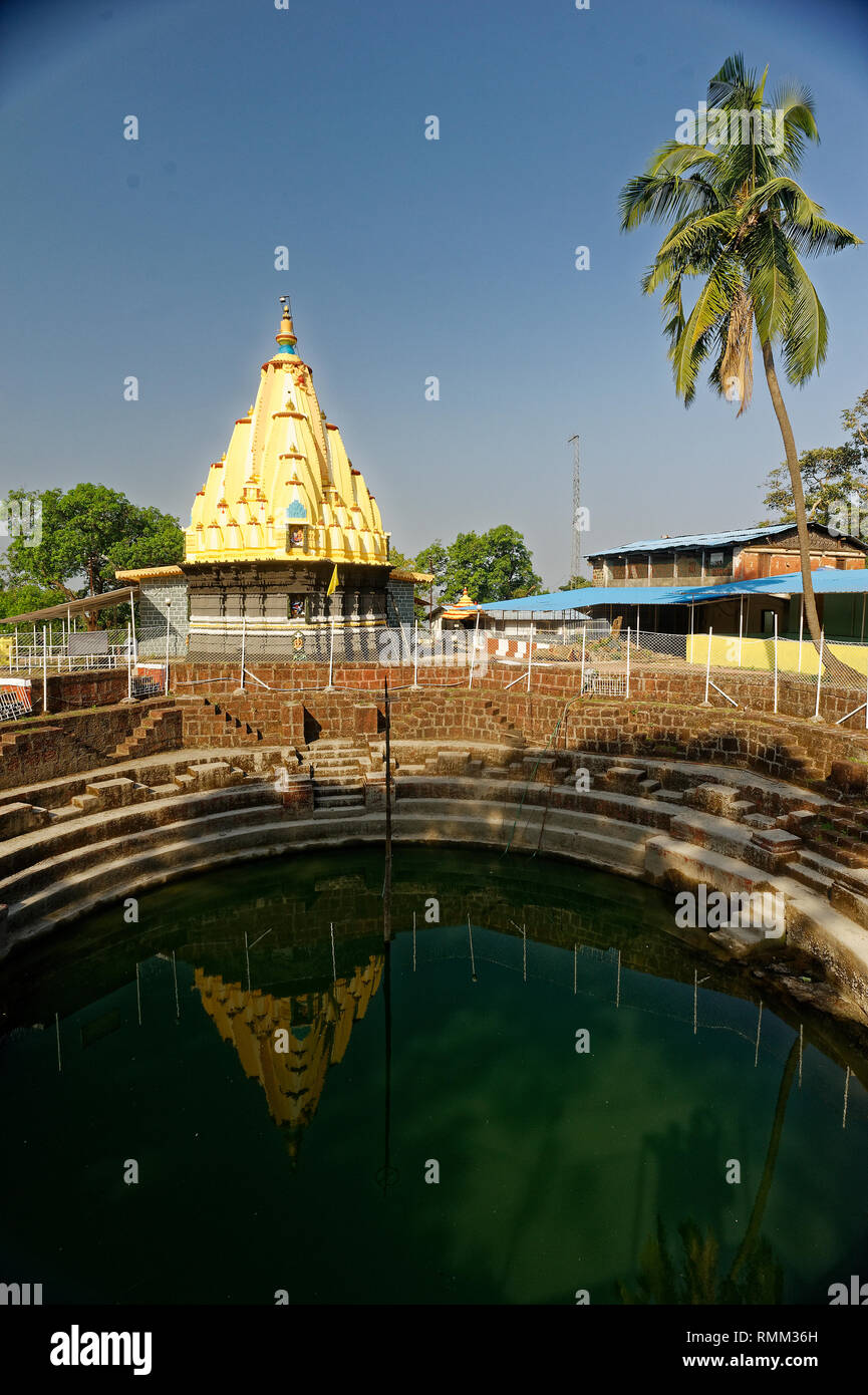 Alte Kanakeshwar Tempel des Gottes Shiva Hindu templeat alibag Maharashtra Indien Stockfoto