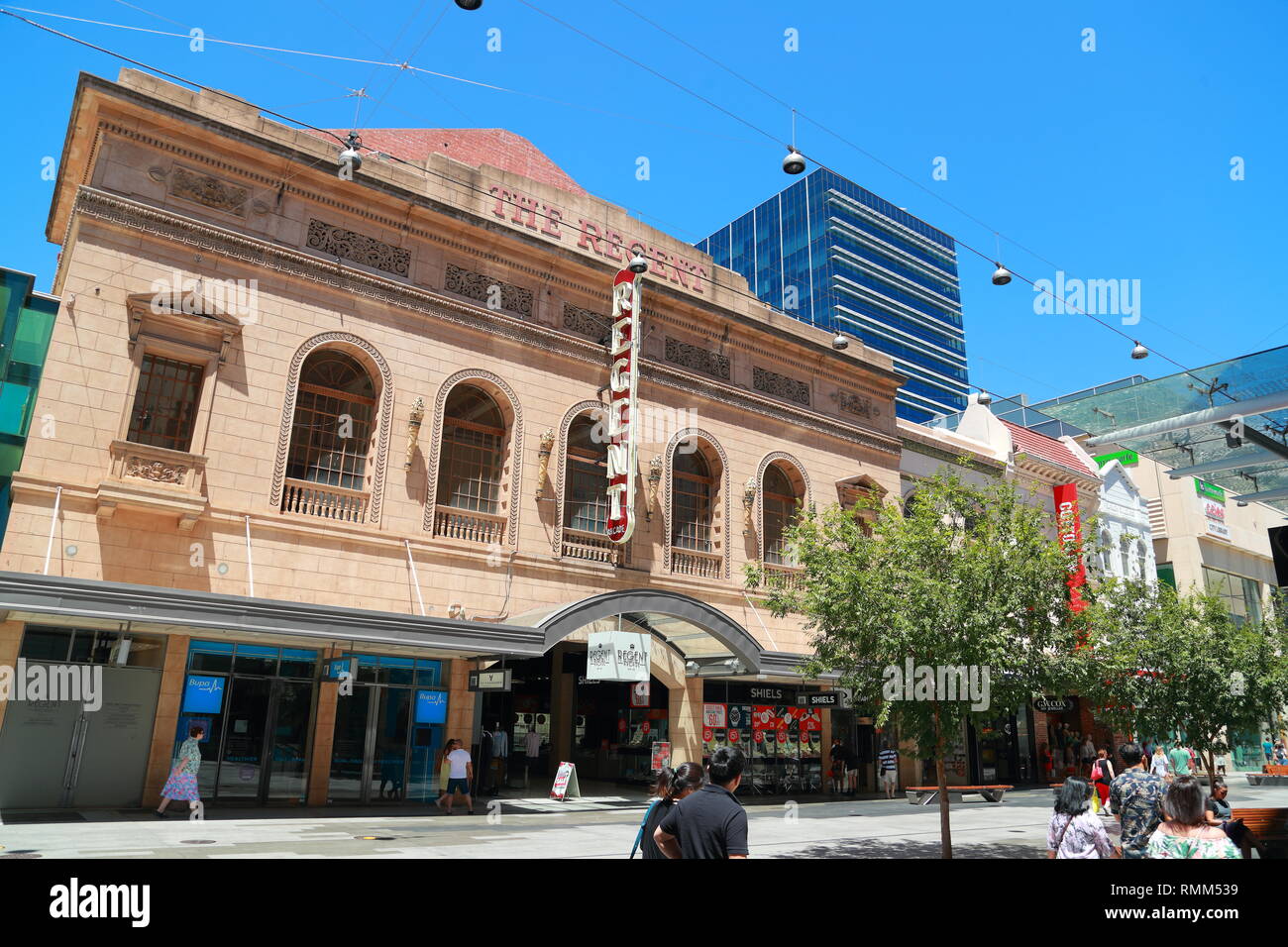 Regent Arcade Shopping Centre, Adelaide, South Australia Stockfoto