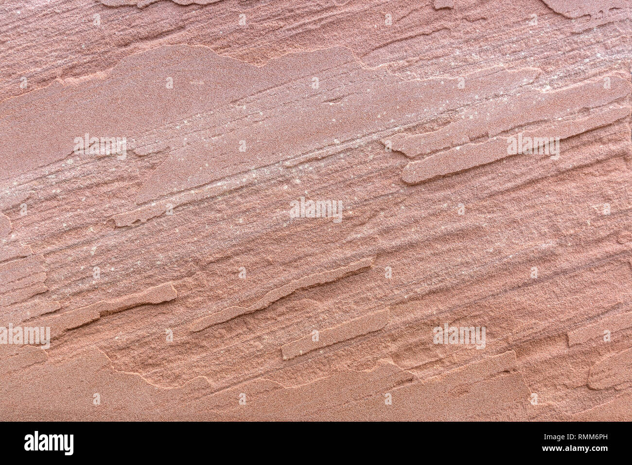 Aus rotem Sandstein mit diagonalen Textur Stockfoto