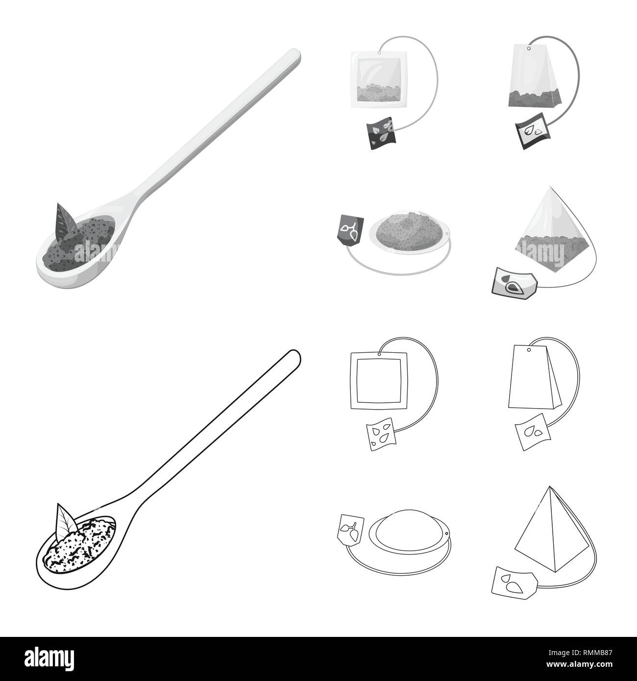 Löffel, Kaffee, Pyramide, Beutel, Geschmack, Kräuter, Trinken, Beutel, Blatt, Label, Zitrus, Aroma, Abdeckung, heiß, Minze, Verpackung, Obst, Textur, glücklich, krümelig, Indien, dreieckig, gesund, blumig, Medizin, Gradient, Essen, natur, grün, schwarz, Produkt, Bio, Set, Vector, Icon, Illustration, isoliert, Sammlung, Design, Element, Grafik, Zeichen, Vektor, Vektoren, Stock Vektor