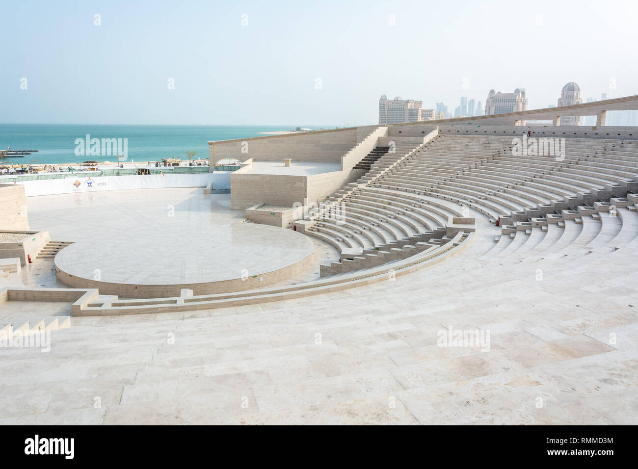 Doha, Katar - 7. November 2016. Im Amphitheater von Katara Cultural Village in Doha, Katar. Stockfoto