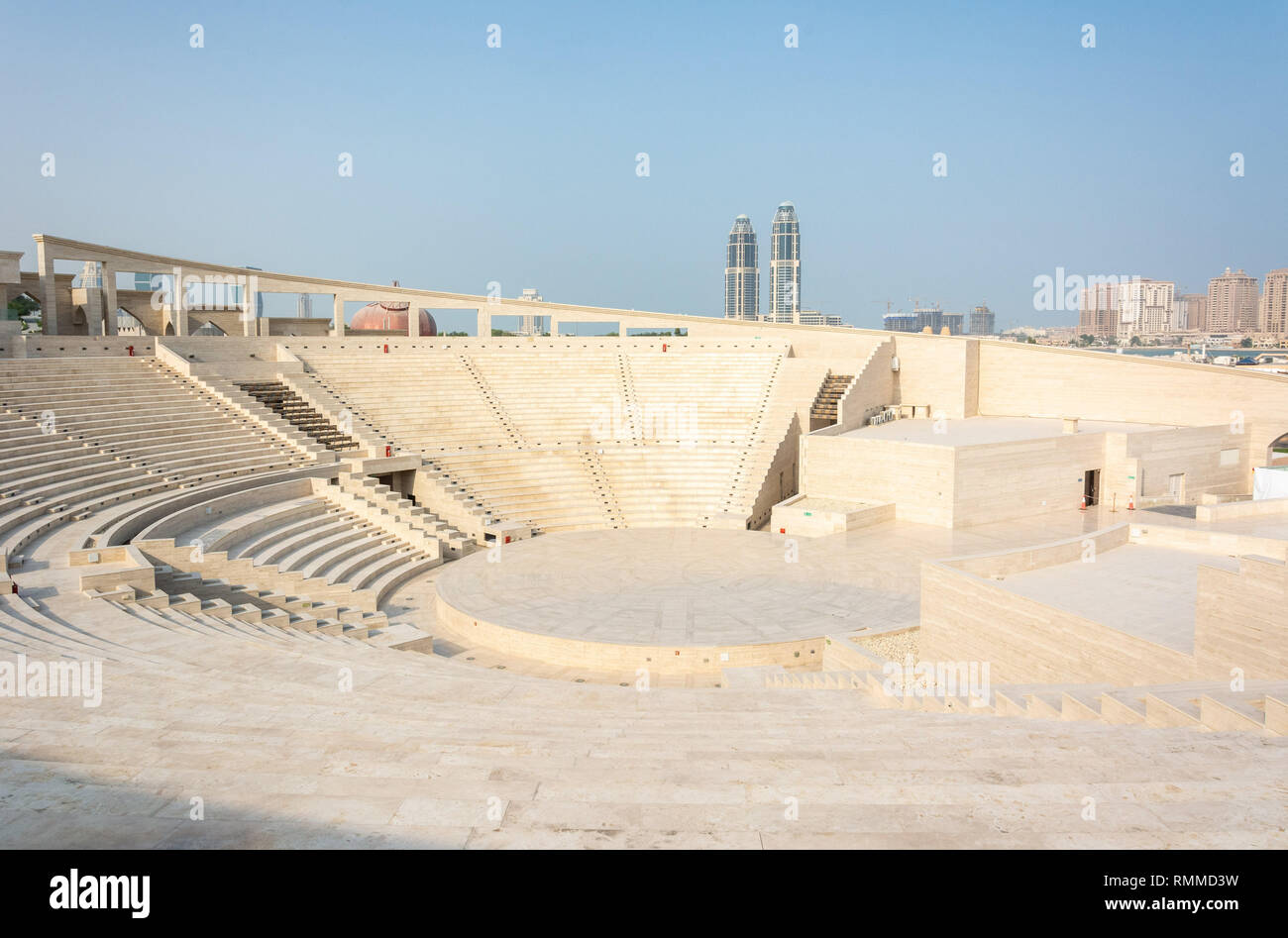 Doha, Katar - 7. November 2016. Im Amphitheater von Katara Cultural Village in Doha, Katar. Stockfoto