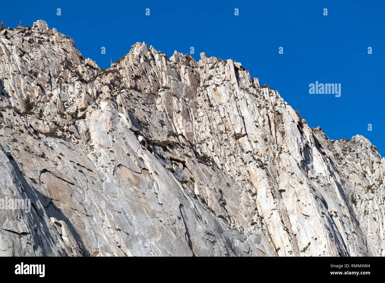 Gezackten Gipfeln in der Nähe von Mount Whitney in den Sierra Nevada Bergen in Kalifornien, USA Stockfoto