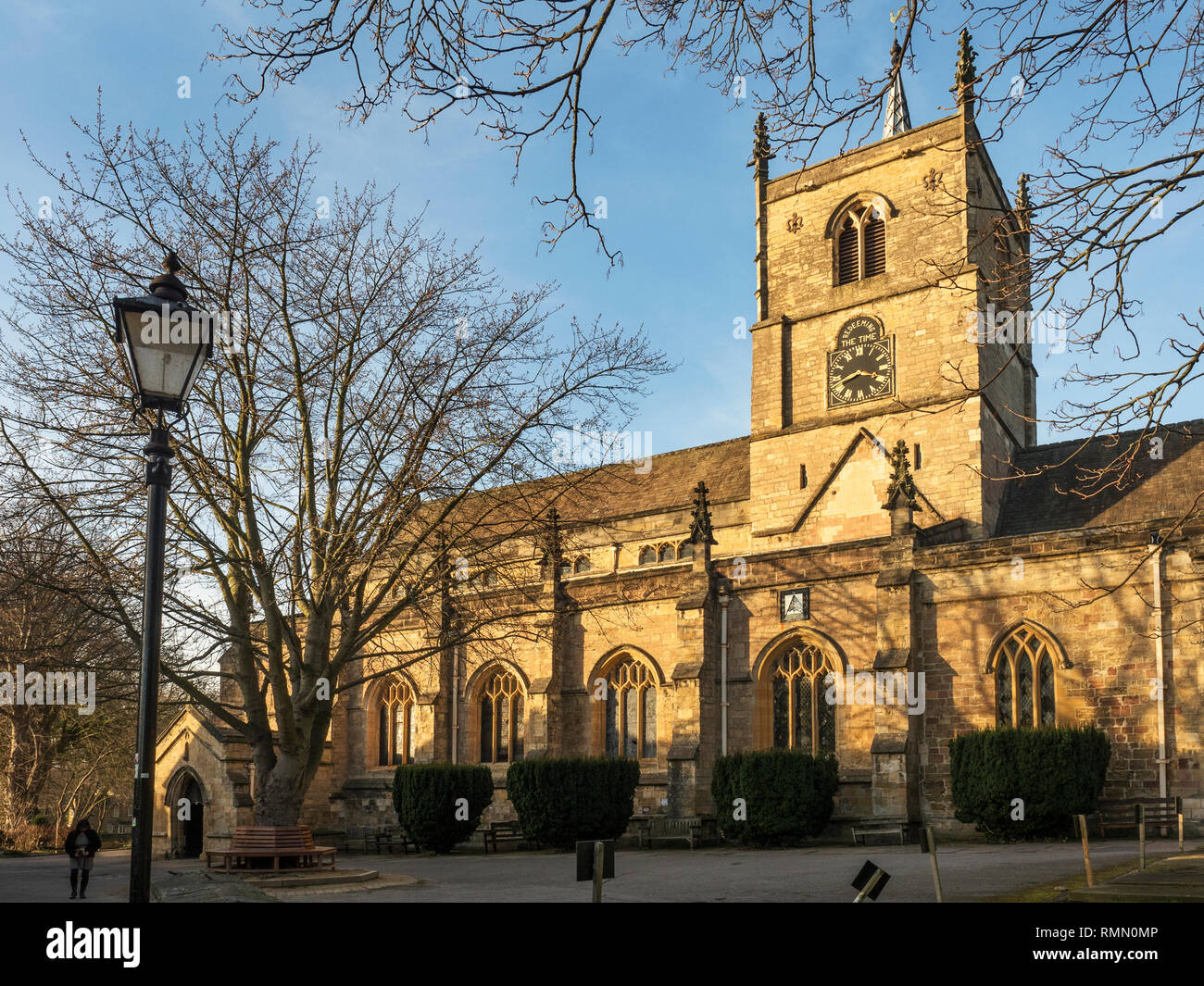 Pfarrkirche St. Johannes der Täufer in Knaresborough North Yorkshire England Stockfoto