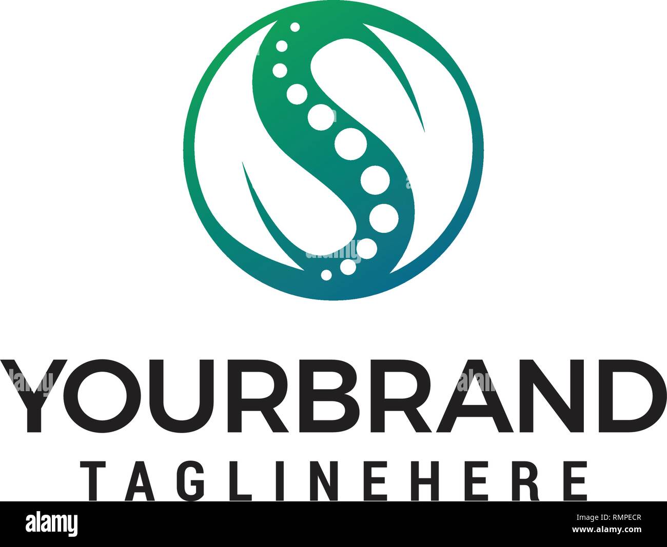 Gesundheit Chiropraktik Logo Designs Konzept Vorlage Stock Vektor