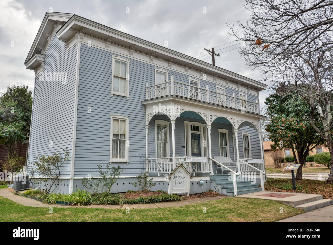 McKinney, Texas, Vereinigte Staaten von Amerika-Am 16. Januar 2017. Außenansicht des historischen Johnson Haus, aus dem Jahr 1870, in McKinney, TX. Stockfoto